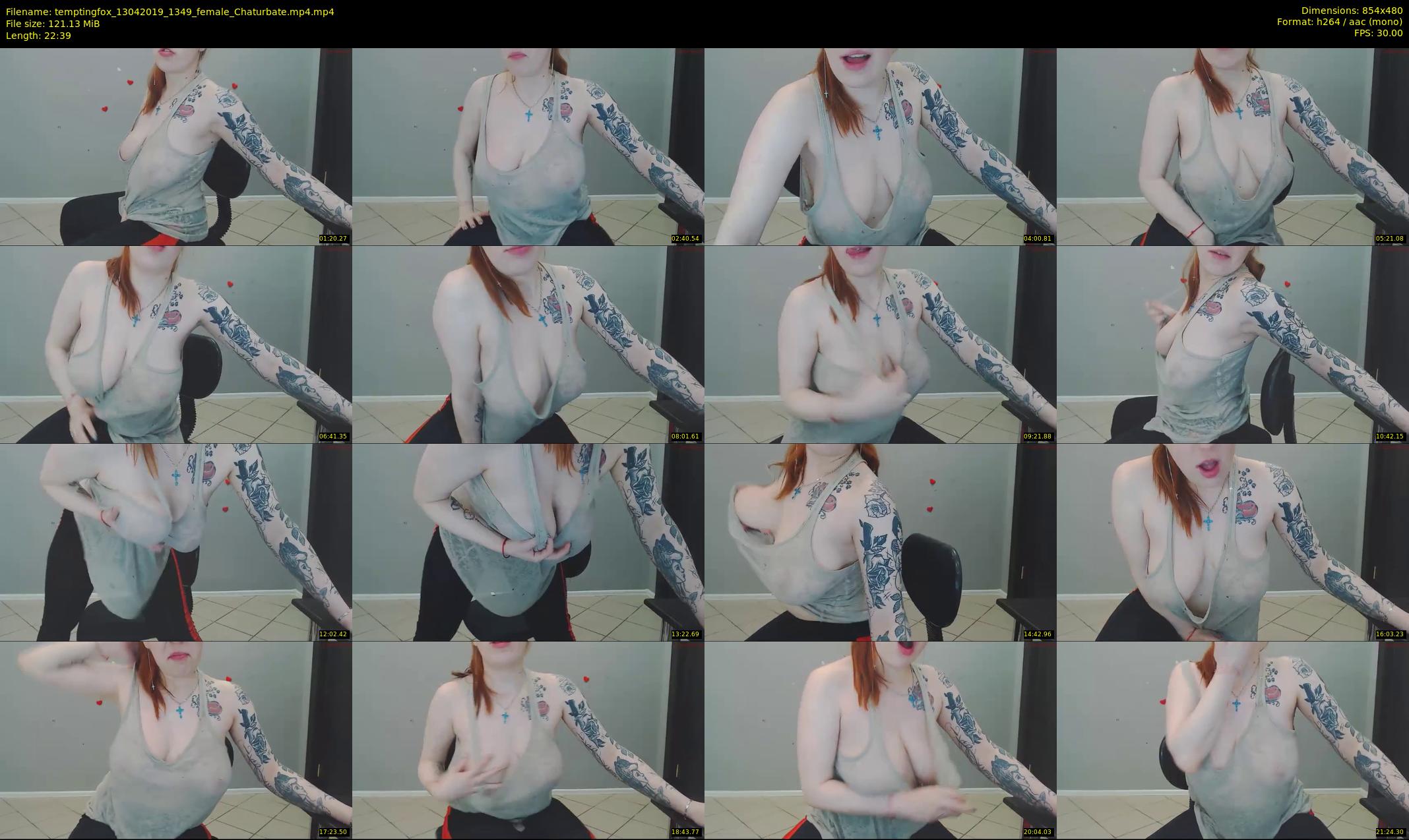 temptingfox — 23 minute Chaturbate female cam show recording, 480p, Apr 13, 2019