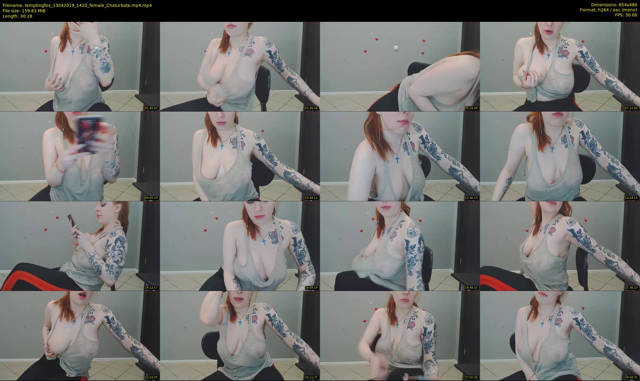 temptingfox — 31 minute Chaturbate female cam show recording, 480p, Apr 13, 2019