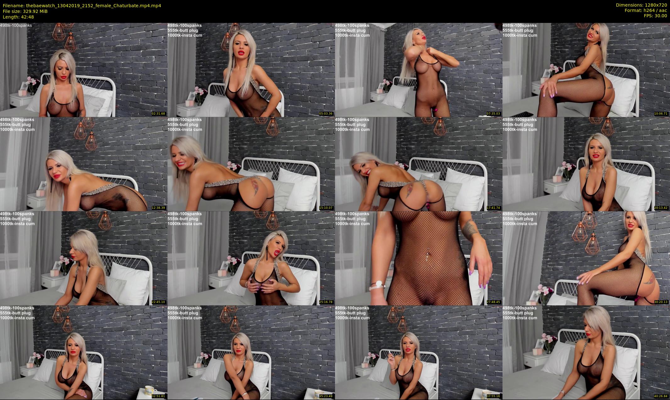 thebaewatch — 43 minute Chaturbate female cam show recording, 720p, Apr 13, 2019