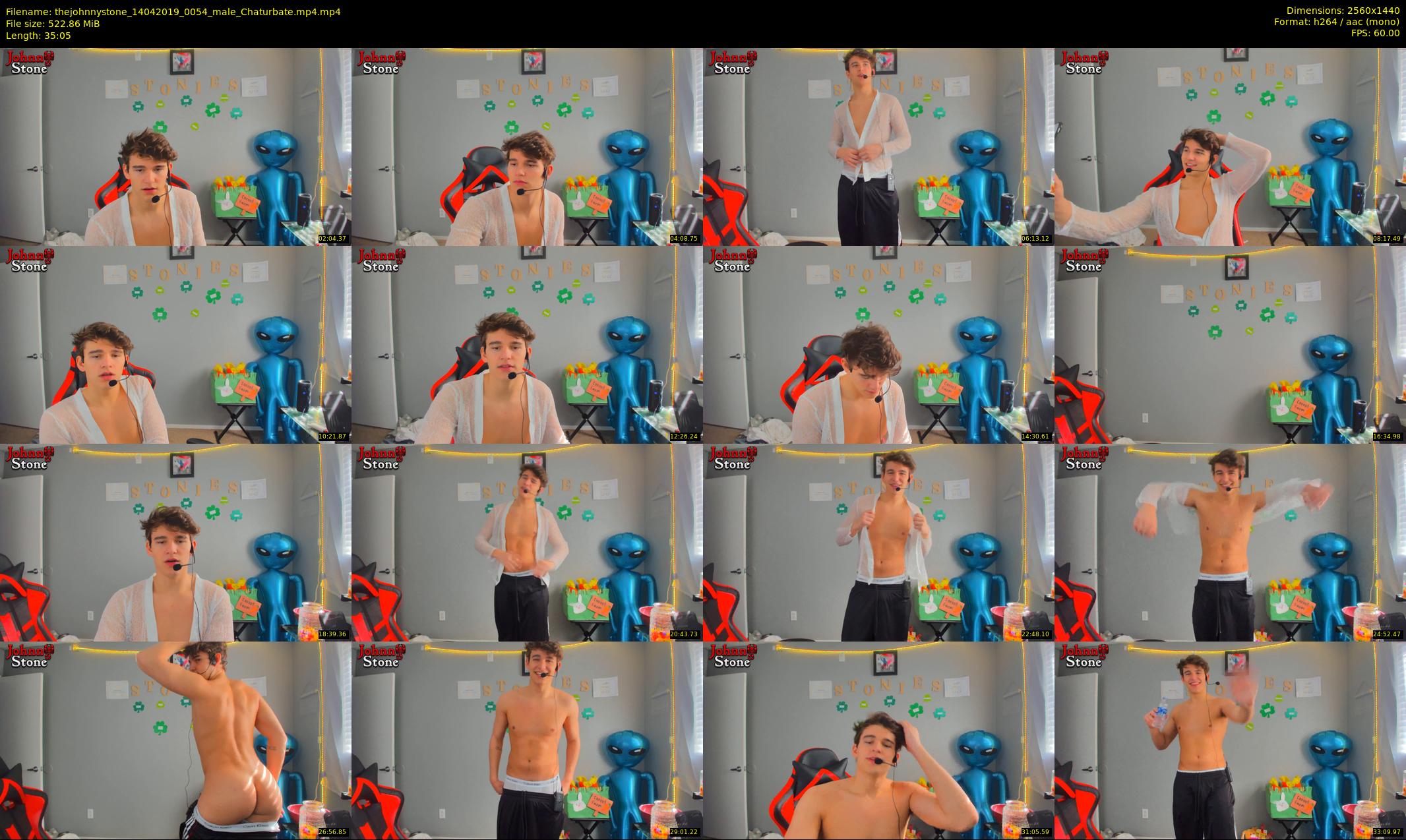 thejohnnystone — 36 minute Chaturbate male cam show recording, 1080p, Apr 14, 2019