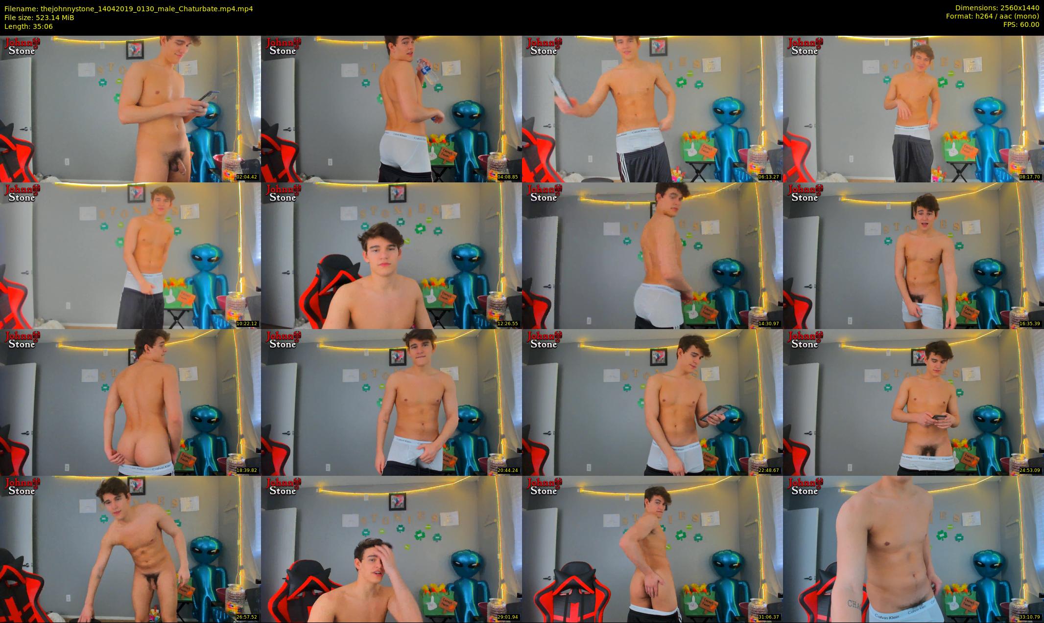 thejohnnystone — 36 minute Chaturbate male cam show recording, 1080p, Apr 14, 2019