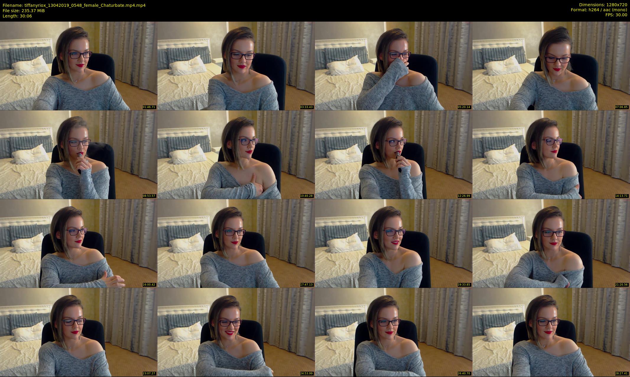 tiffanyriox — 31 minute Chaturbate female cam show recording, 720p, Apr 13, 2019