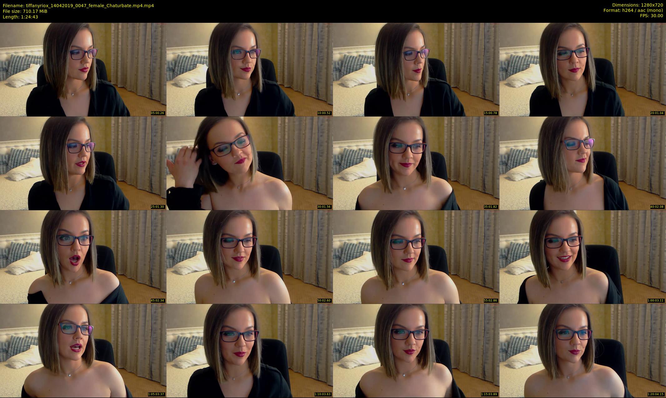 tiffanyriox — 85 minute Chaturbate female cam show recording, 720p, Apr 14, 2019