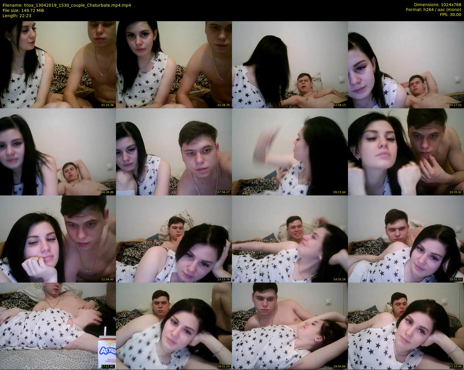trioa — 23 minute Chaturbate couple cam show recording, 720p, Apr 13, 2019