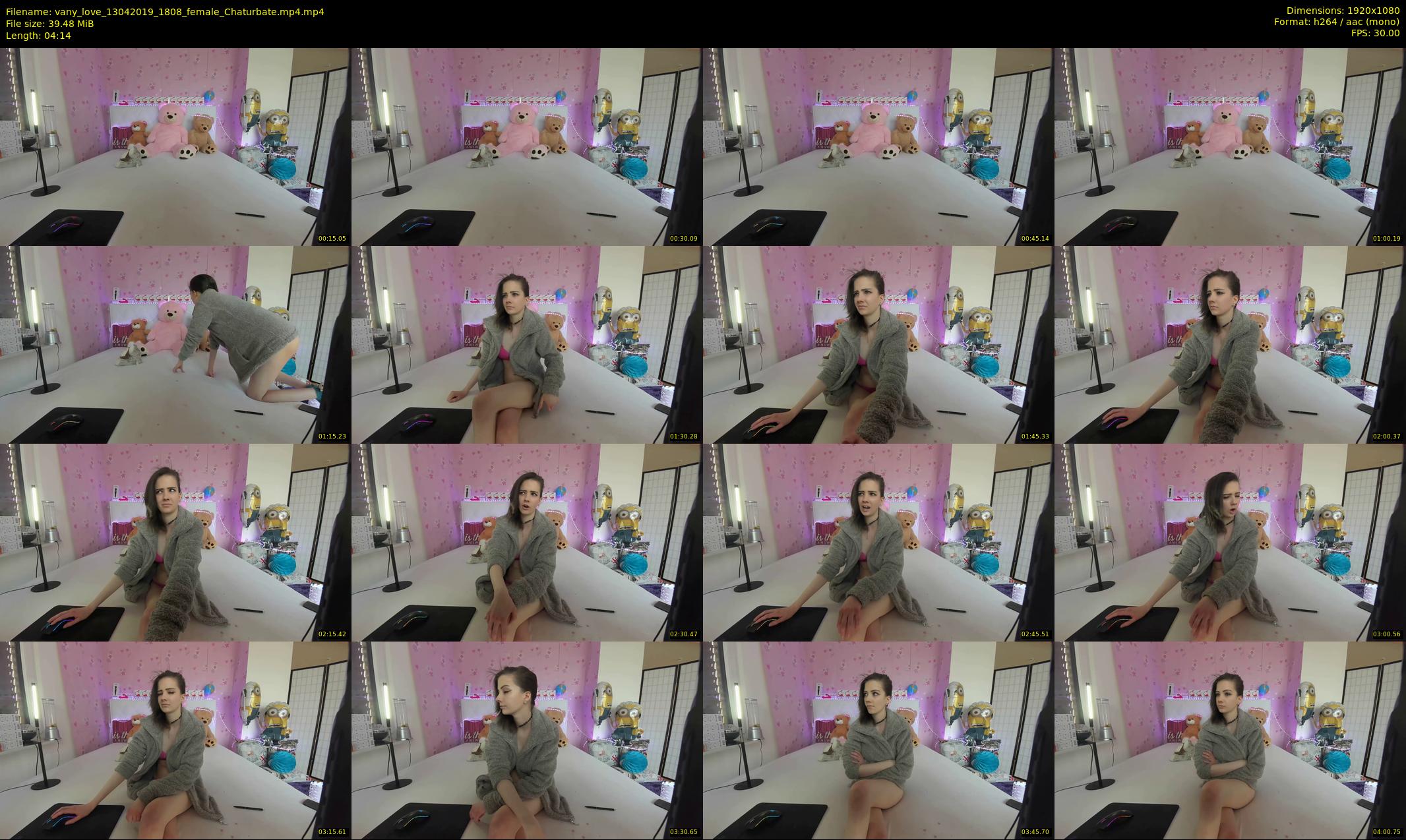 vany_love — 5 minute Chaturbate female cam show recording, 1080p, Apr 13, 2019
