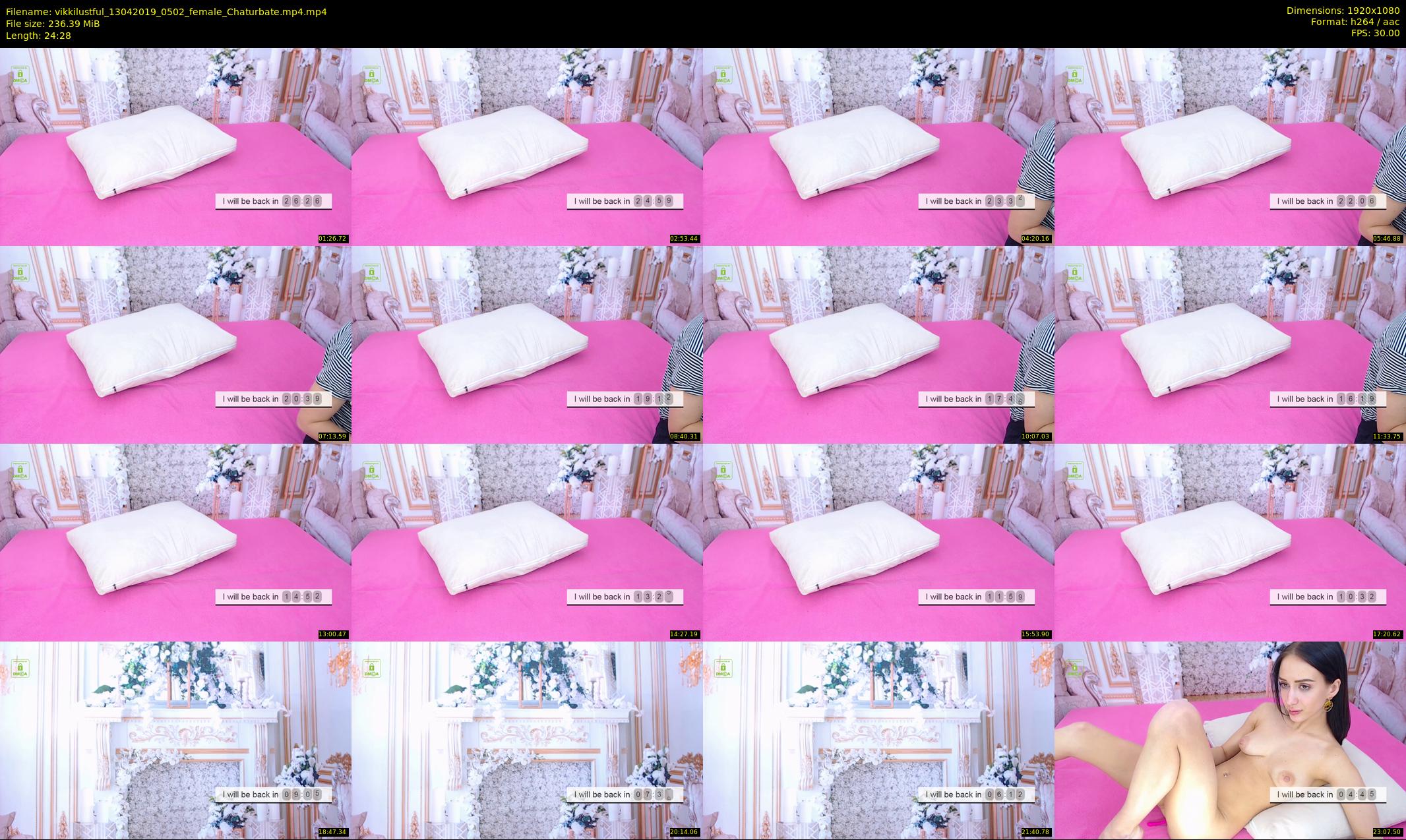vikkilustful — 25 minute Chaturbate female cam show recording, 1080p, Apr 13, 2019