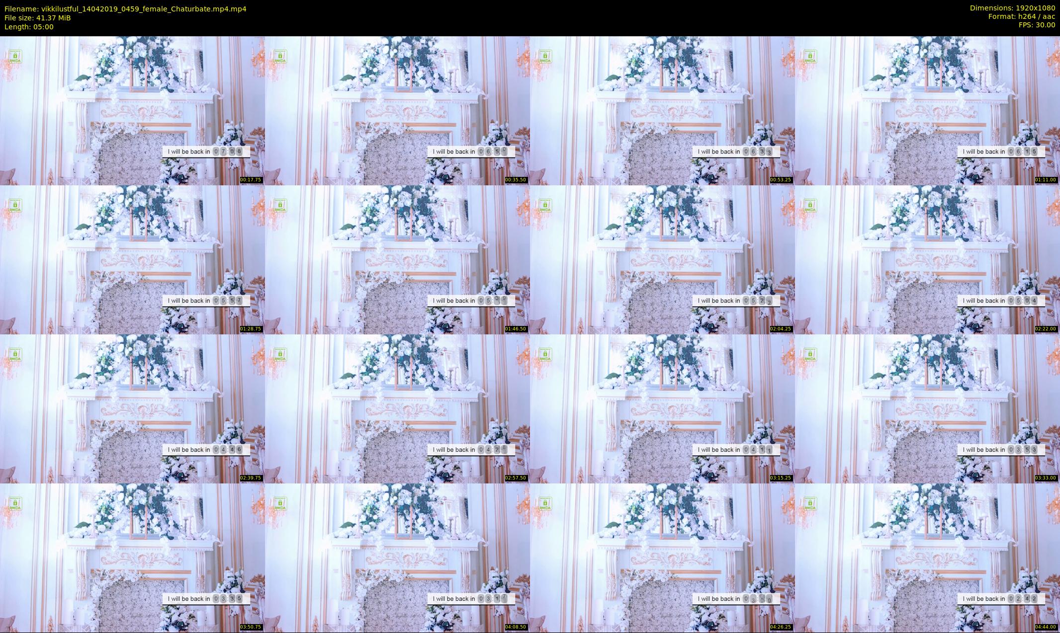 vikkilustful — 5 minute Chaturbate female cam show recording, 1080p, Apr 14, 2019
