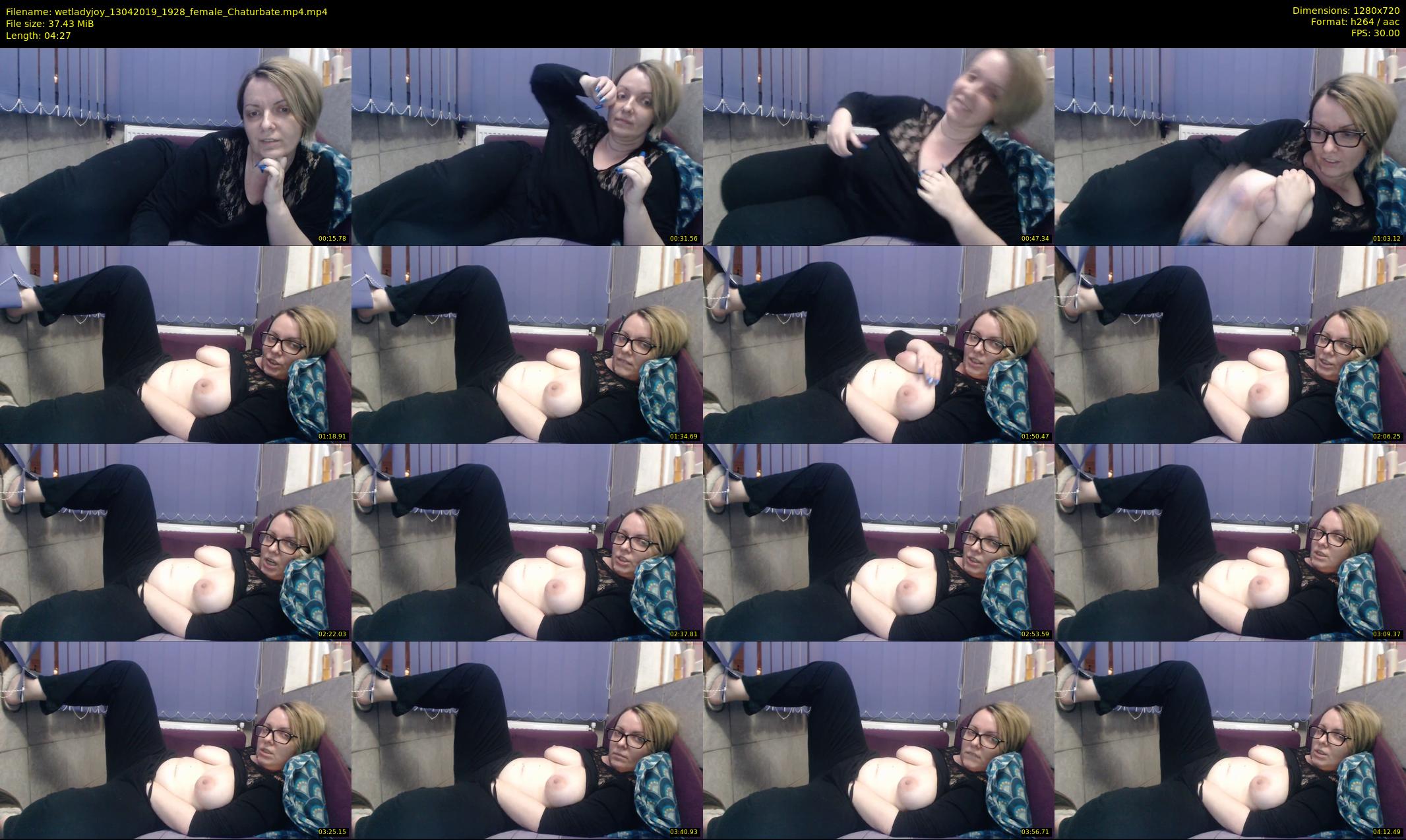 wetladyjoy — 5 minute Chaturbate female cam show recording, 720p, Apr 13, 2019