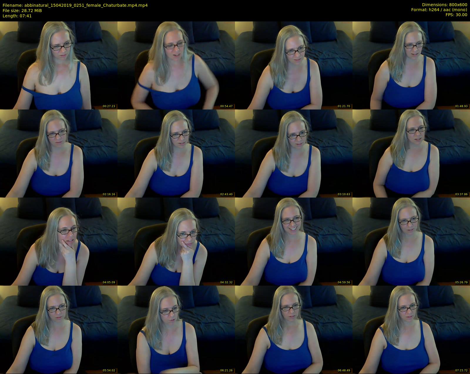 abbinatural — 8 minute Chaturbate female cam show recording, 480p, Apr 15, 2019