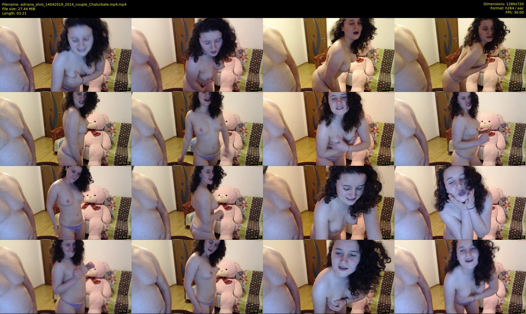 adriana_elvis — 4 minute Chaturbate couple cam show recording, 720p, Apr 14, 2019