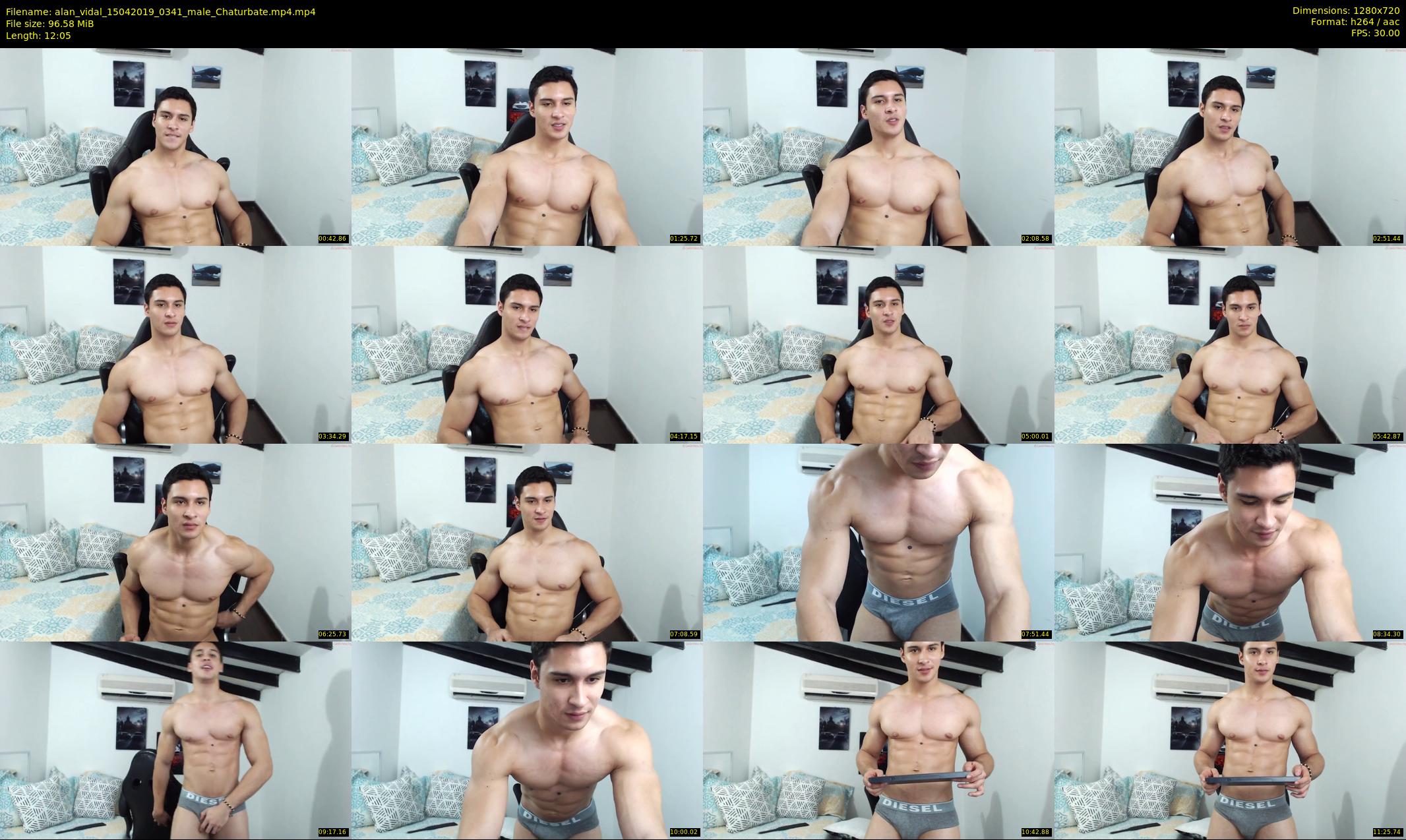 alan_vidal — 13 minute Chaturbate male cam show recording, 720p, Apr 15, 2019