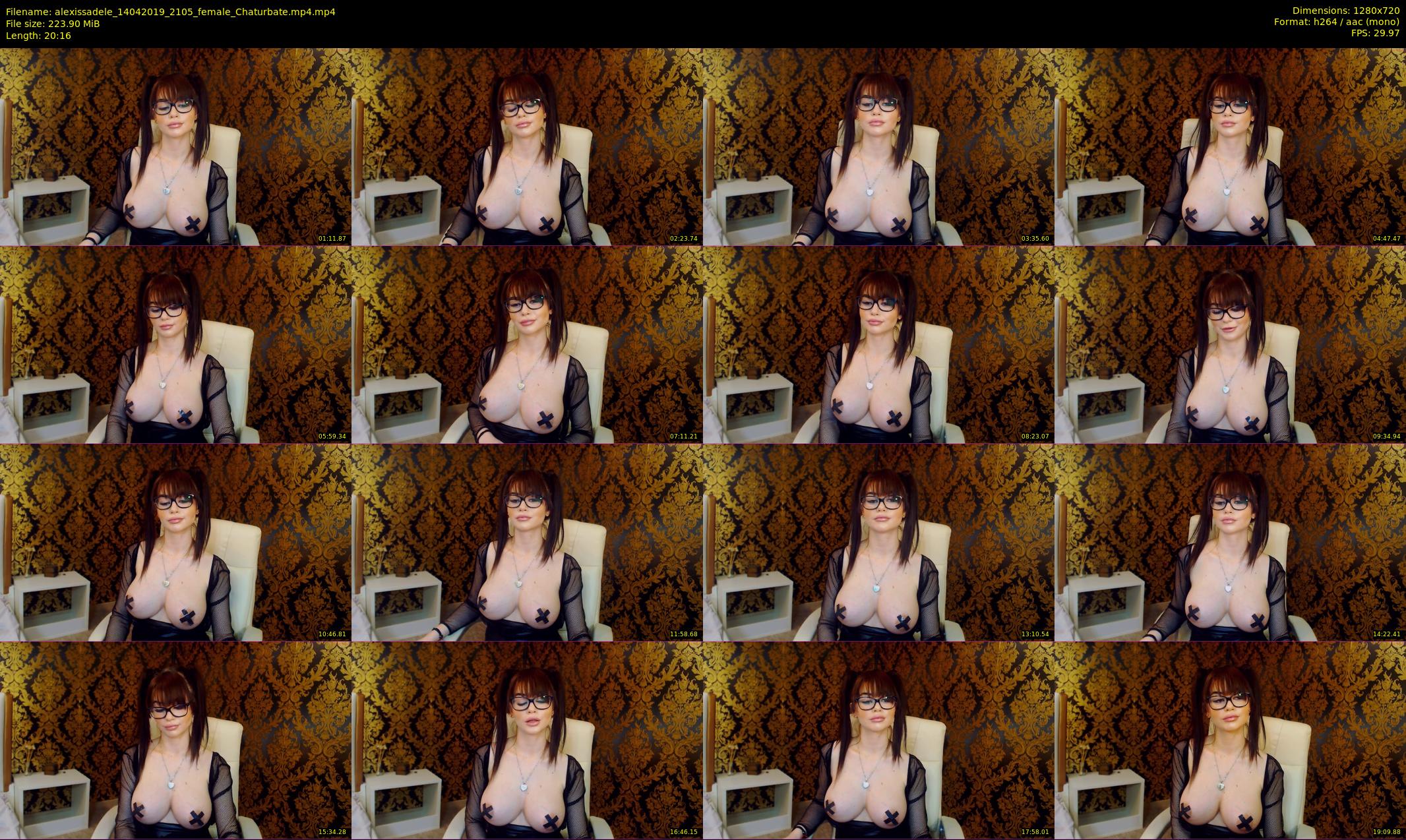 alexissadele — 21 minute Chaturbate female cam show recording, 720p, Apr 14, 2019