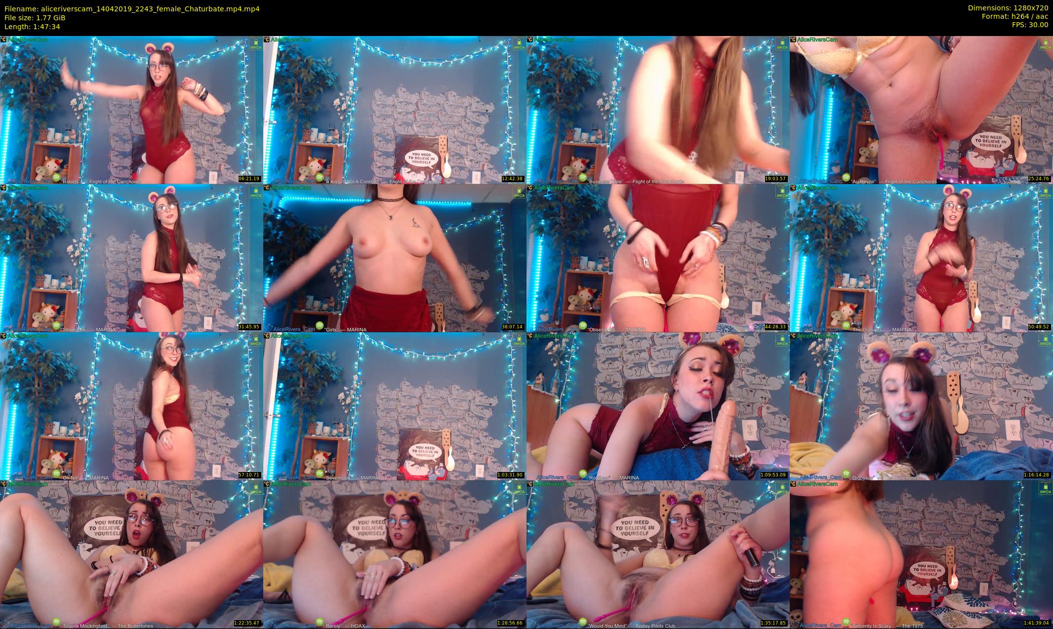aliceriverscam — 108 minute Chaturbate female cam show recording, 720p, Apr 14, 2019