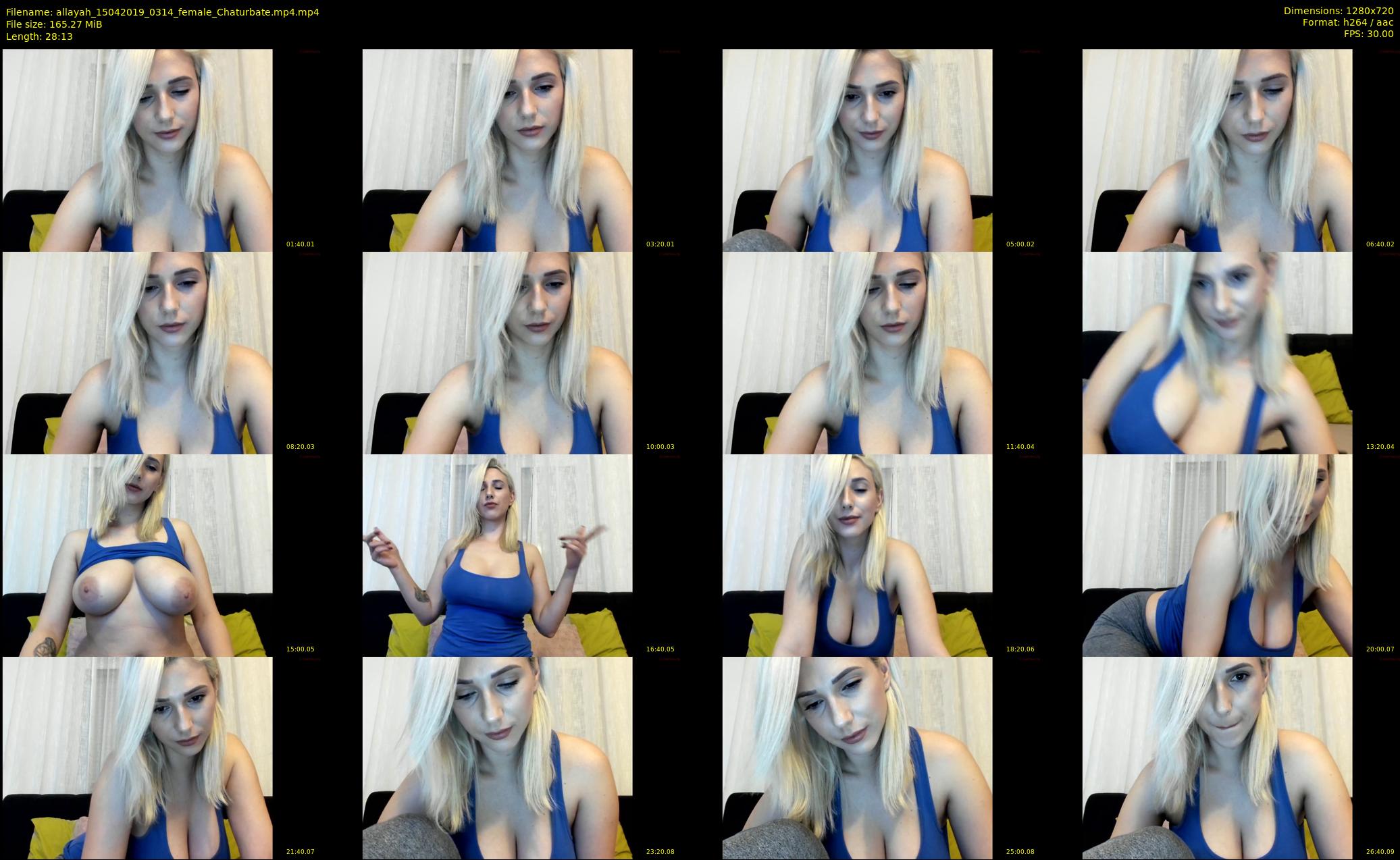 allayah — 29 minute Chaturbate female cam show recording, 720p, Apr 15, 2019