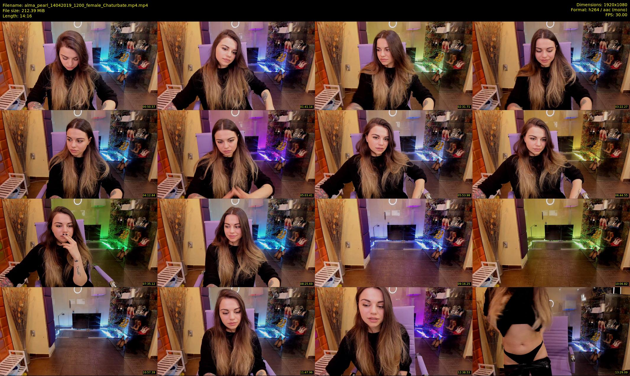 alma_pearl — 15 minute Chaturbate female cam show recording, 1080p, Apr 14, 2019