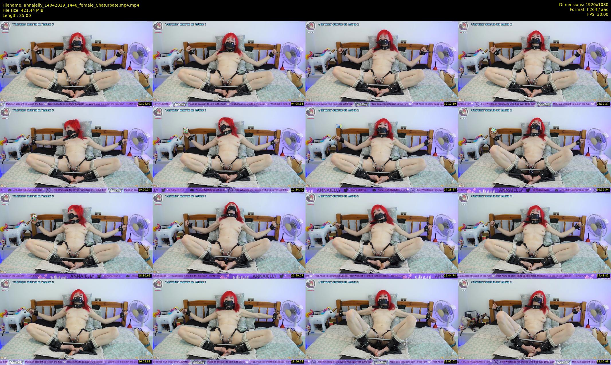 annajelly — 35 minute Chaturbate couple cam show recording, 1080p, Apr 14, 2019