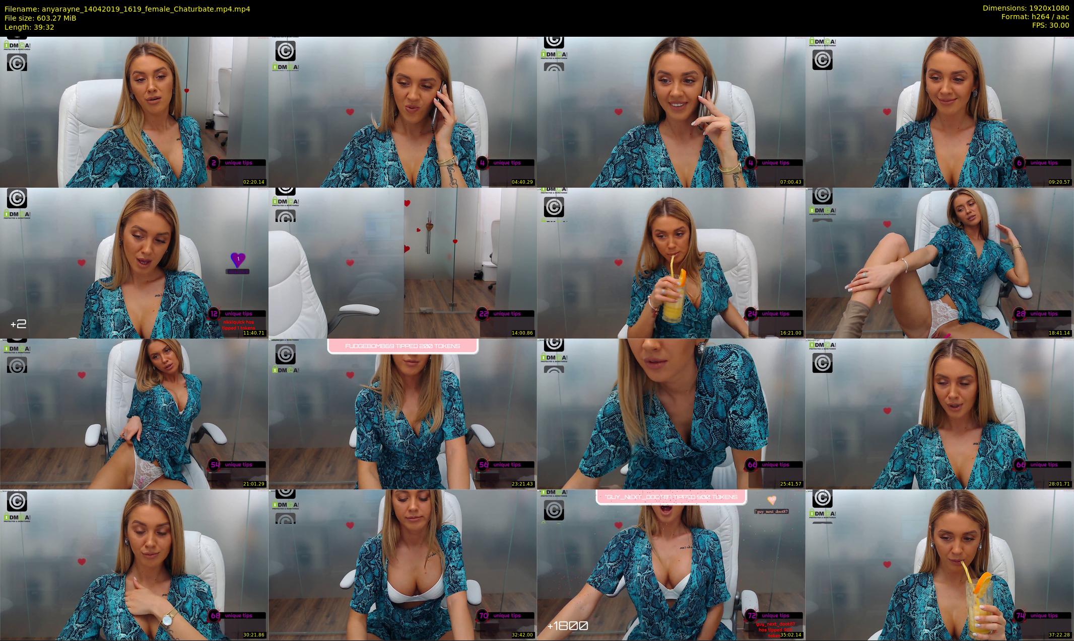 anyarayne — 40 minute Chaturbate female cam show recording, 1080p, Apr 14, 2019