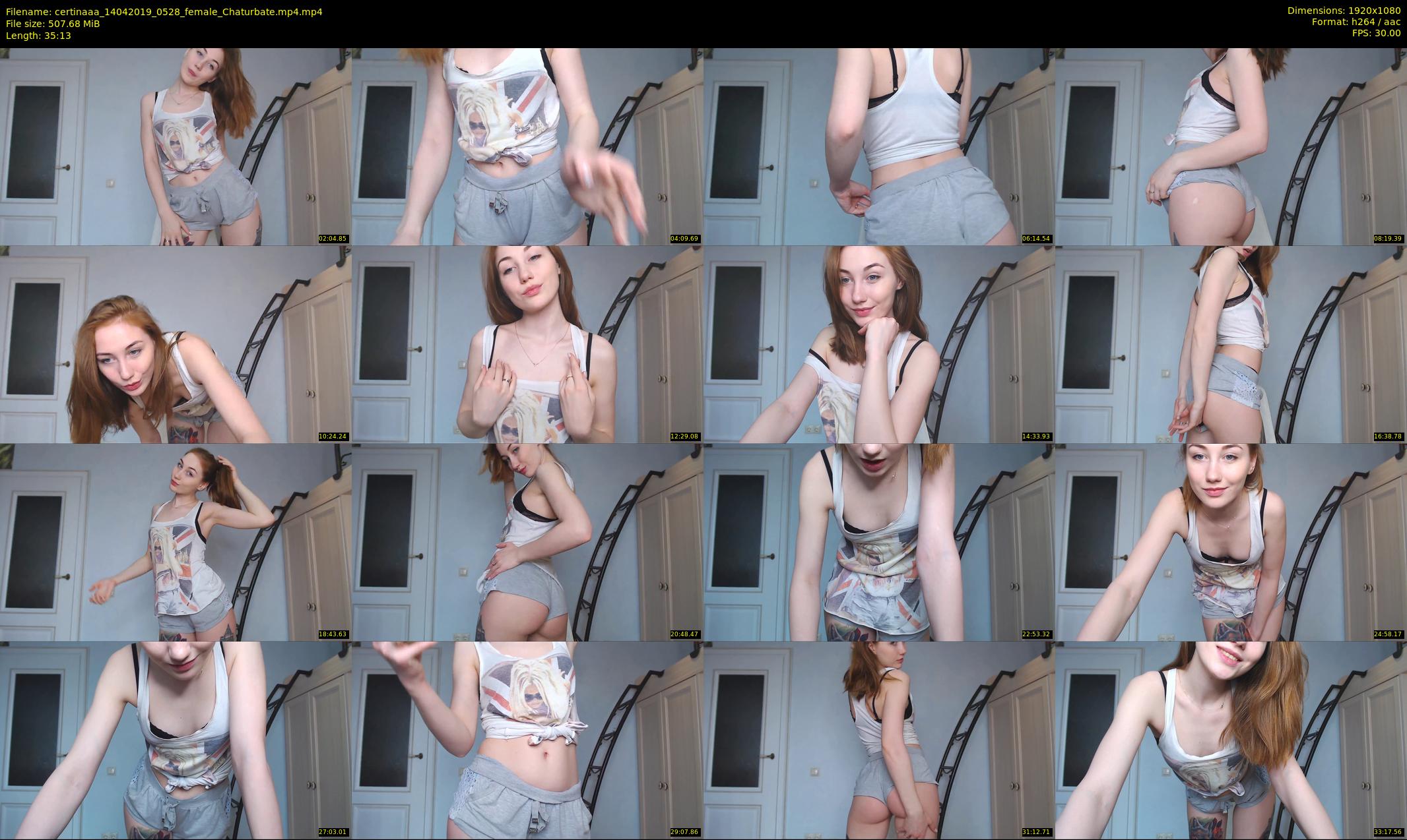 certinaaa — 36 minute Chaturbate female cam show recording, 1080p, Apr 14, 2019