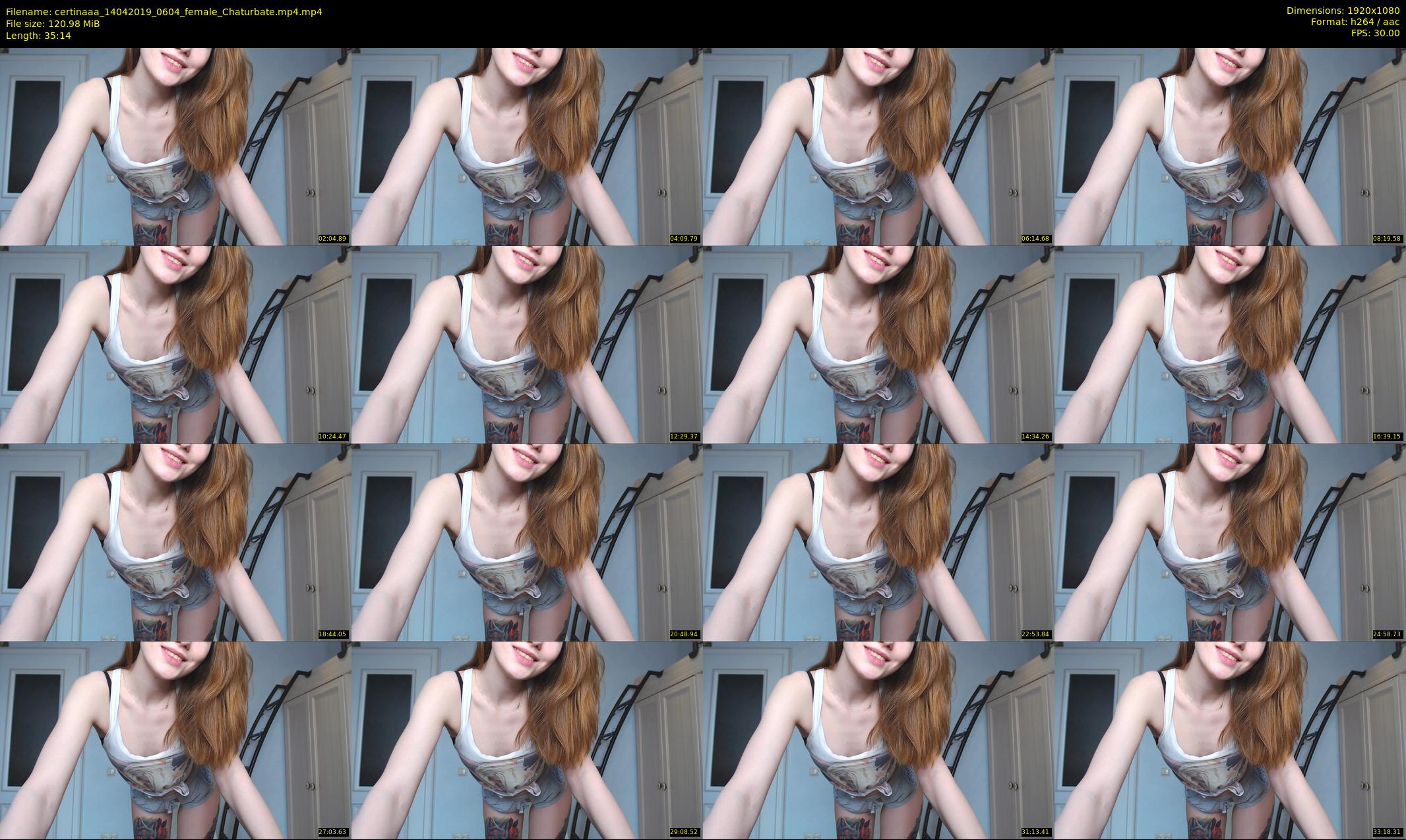 certinaaa — 36 minute Chaturbate female cam show recording, 1080p, Apr 14, 2019