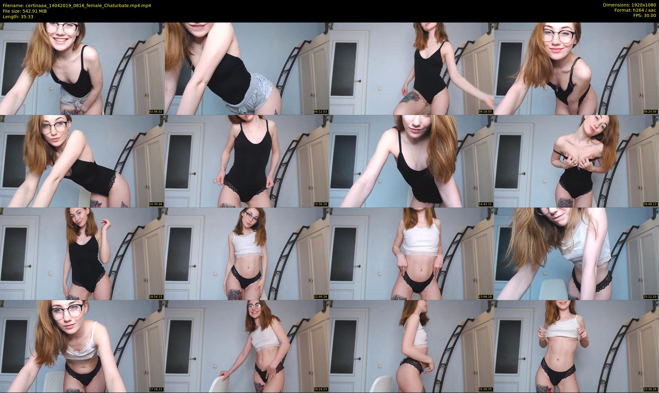certinaaa — 36 minute Chaturbate female cam show recording, 1080p, Apr 14, 2019