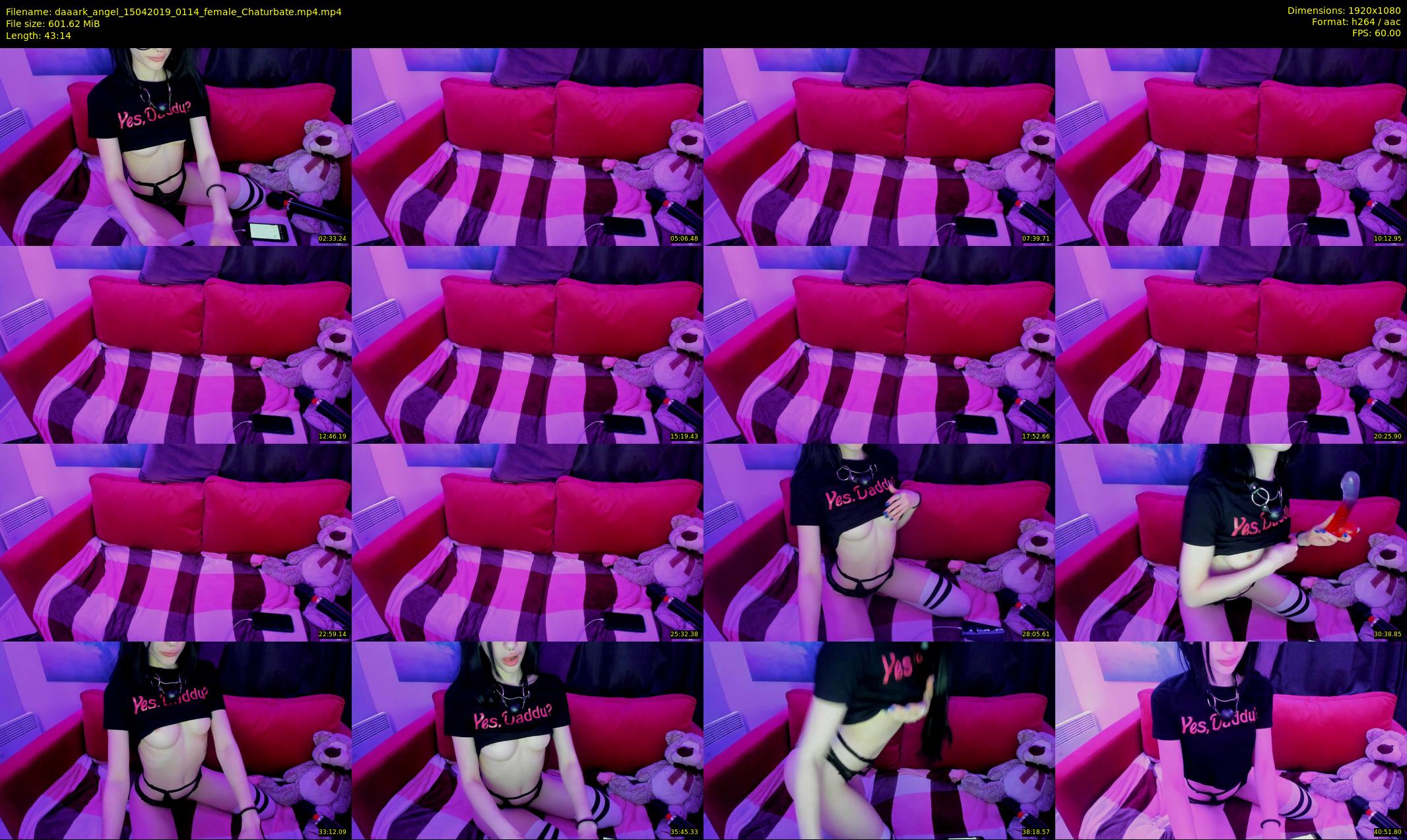 daaark_angel — 44 minute Chaturbate female cam show recording, 1080p, Apr 15, 2019