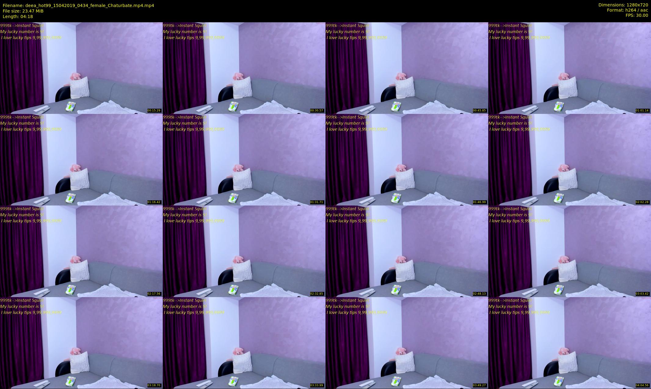 deea_hot99 — 5 minute Chaturbate female cam show recording, 720p, Apr 15, 2019