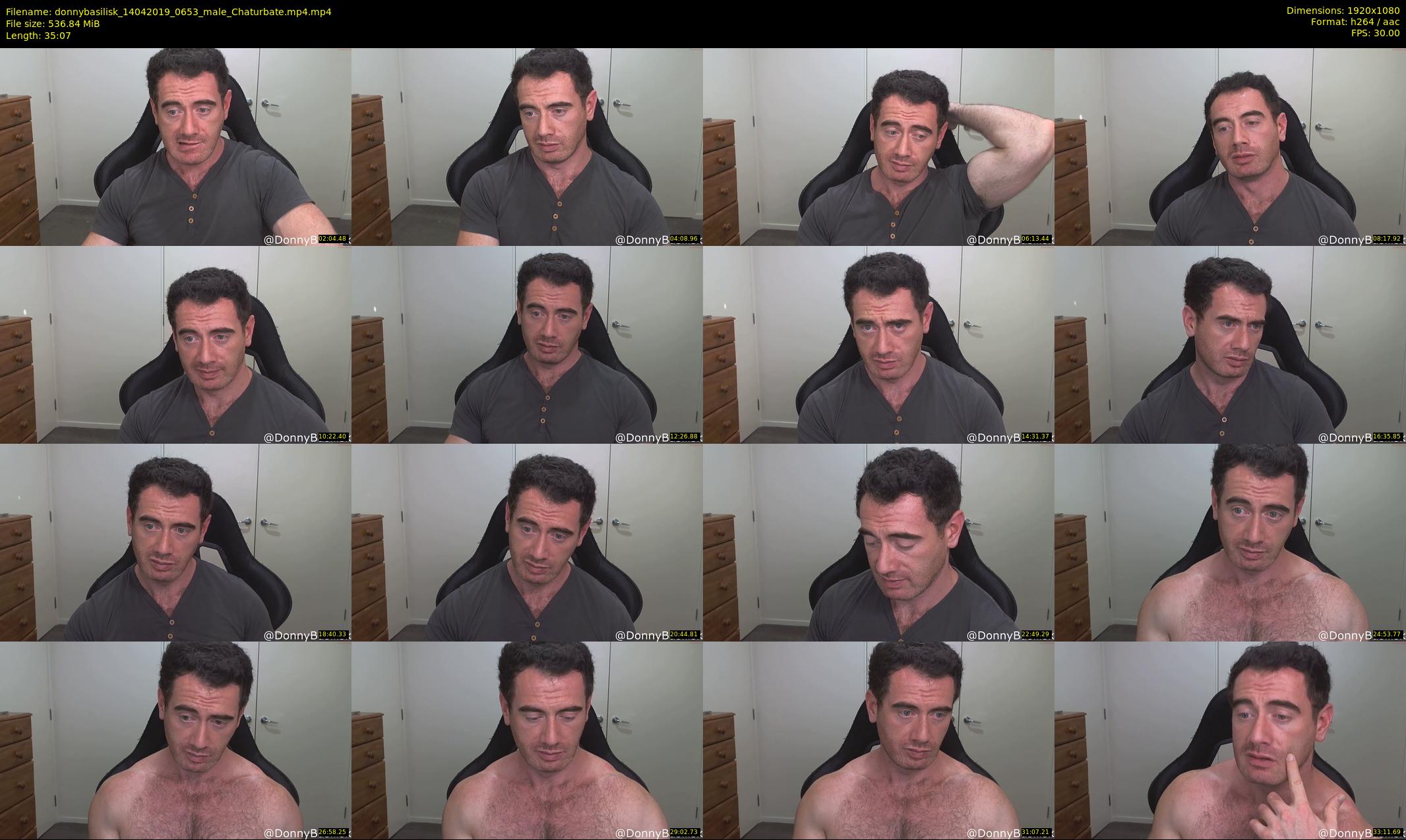 donnybasilisk — 36 minute Chaturbate male cam show recording, 1080p, Apr 14, 2019