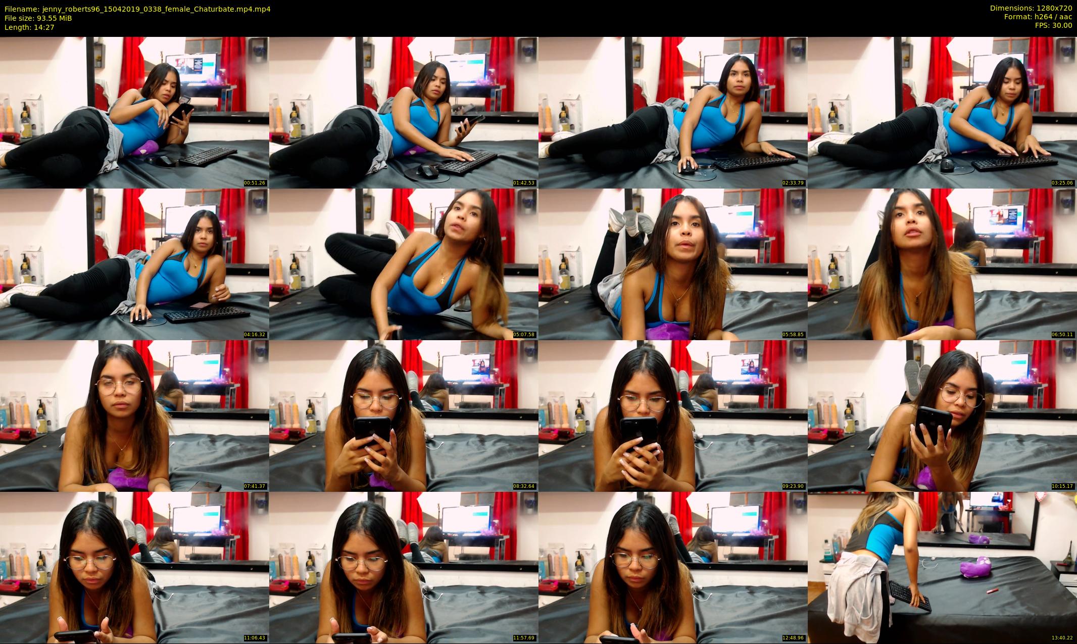 jenny_roberts96 — 15 minute Chaturbate female cam show recording, 720p, Apr 15, 2019