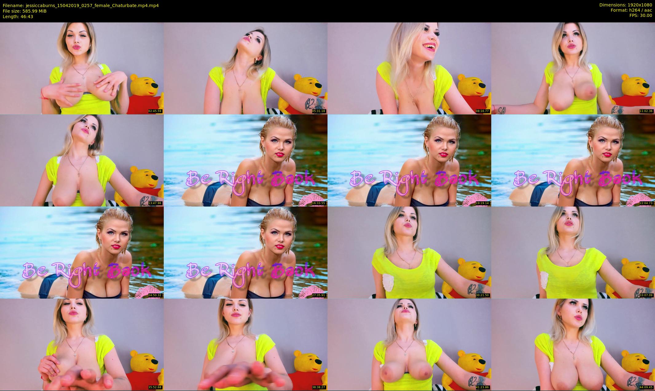 jessiccaburns — 47 minute Chaturbate female cam show recording, 1080p, Apr 15, 2019