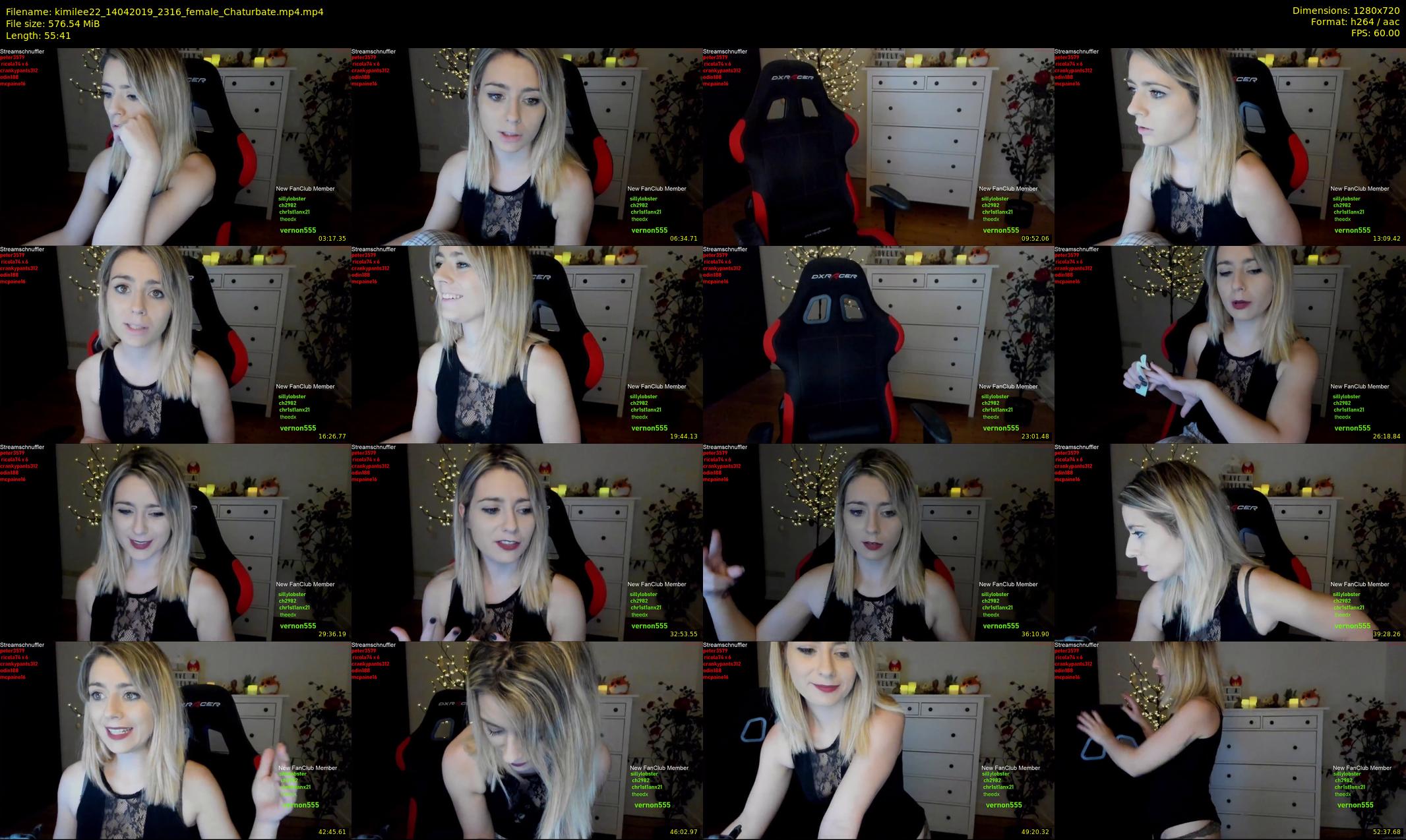kimilee22 — 56 minute Chaturbate female cam show recording, 720p, Apr 14, 2019