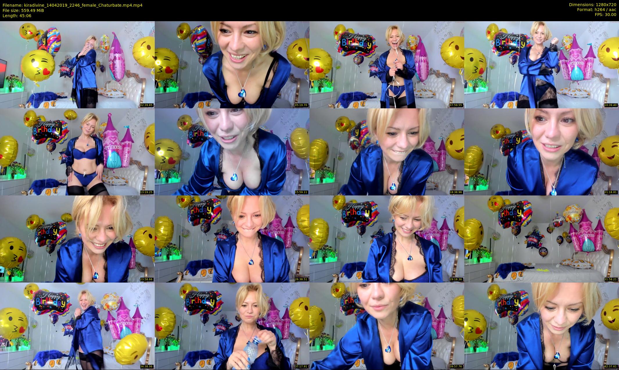 kiradivine — 46 minute Chaturbate female cam show recording, 720p, Apr 14, 2019