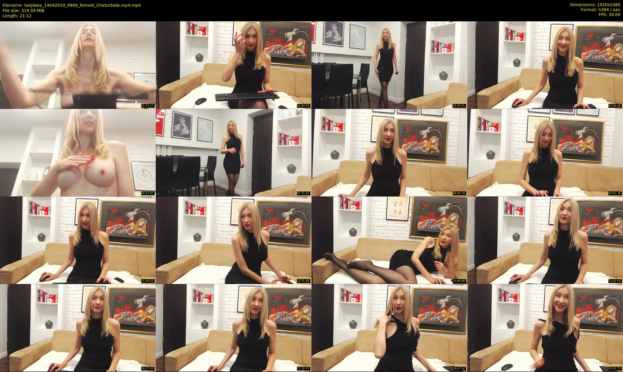 ladyleea — 22 minute Chaturbate female cam show recording, 1080p, Apr 14, 2019