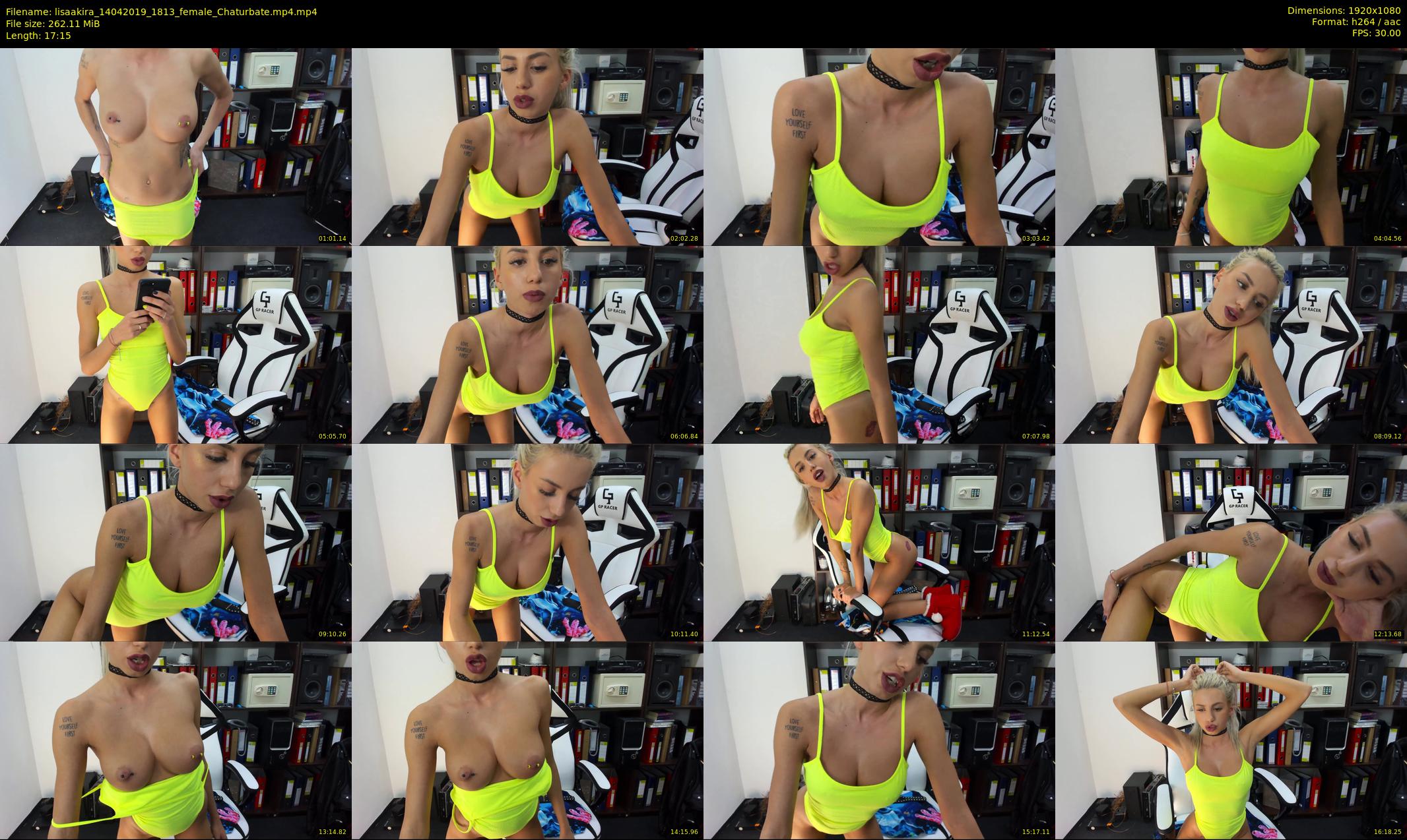 lisaakira — 18 minute Chaturbate female cam show recording, 1080p, Apr 14, 2019