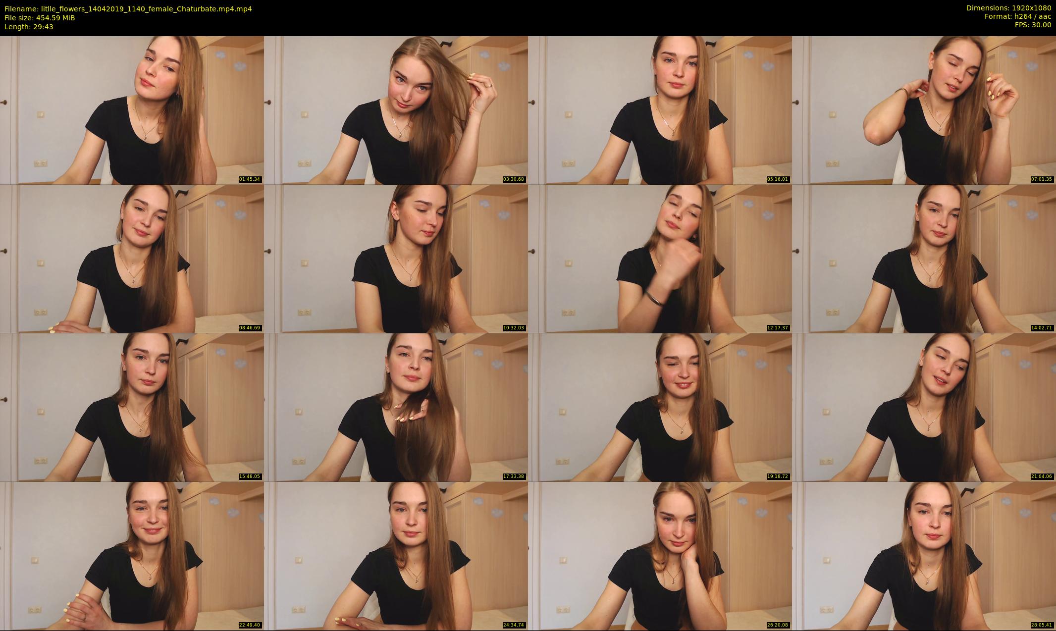 litlle_flowers — 30 minute Chaturbate female cam show recording, 1080p, Apr 14, 2019