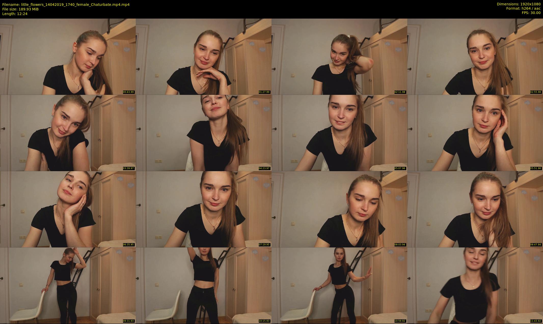 litlle_flowers — 13 minute Chaturbate female cam show recording, 1080p, Apr 14, 2019