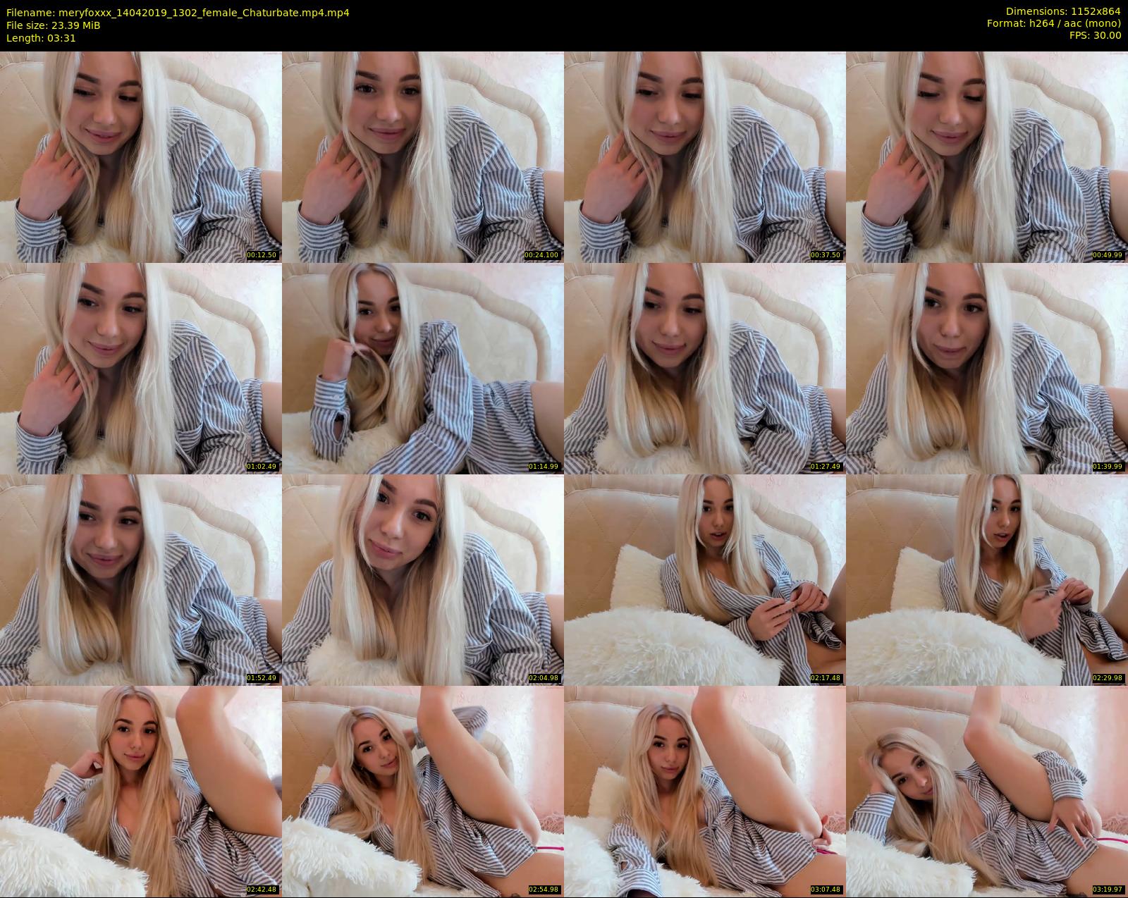 meryfoxxx — 4 minute Chaturbate female cam show recording, 720p, Apr 14, 2019