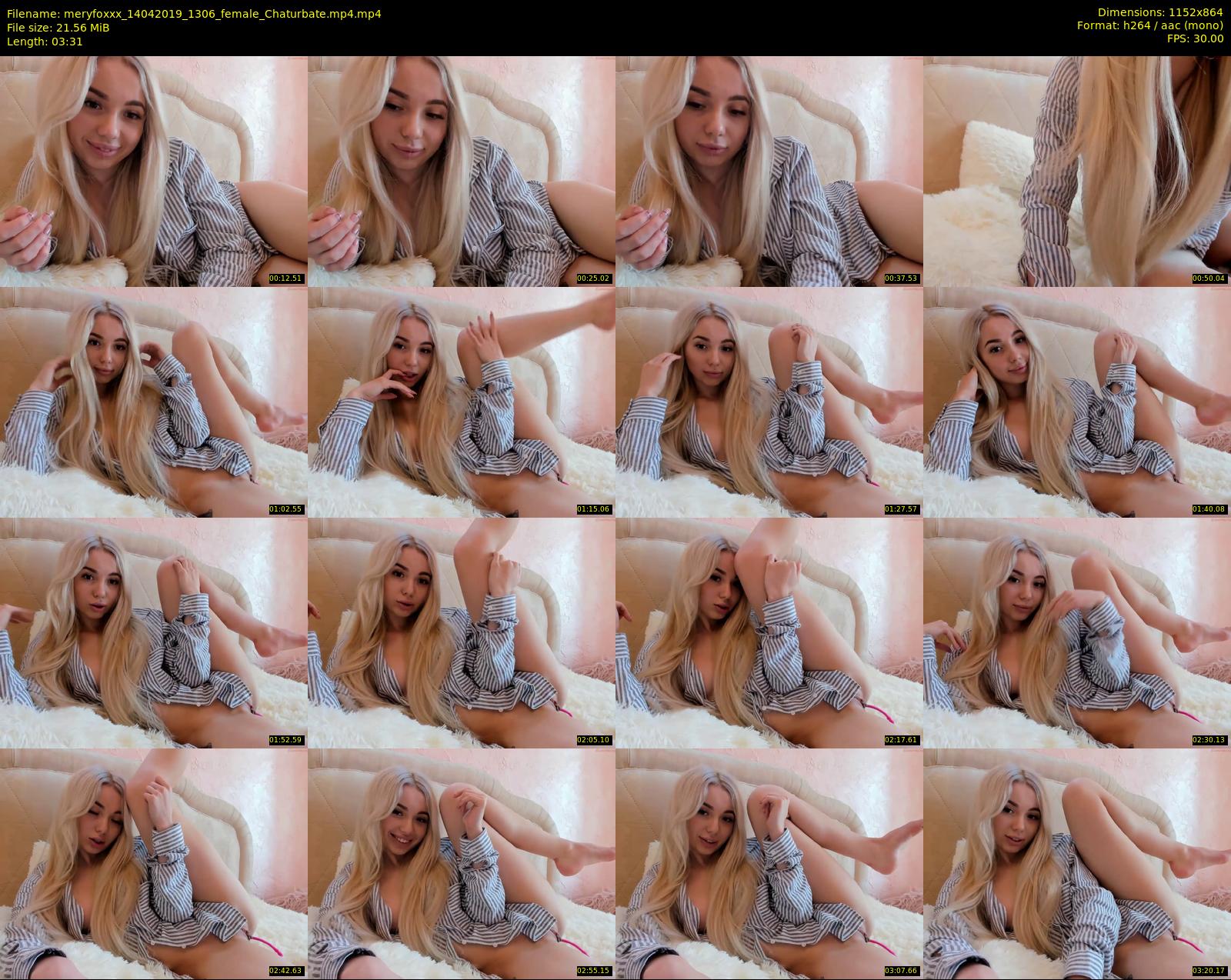 meryfoxxx — 4 minute Chaturbate female cam show recording, 720p, Apr 14, 2019