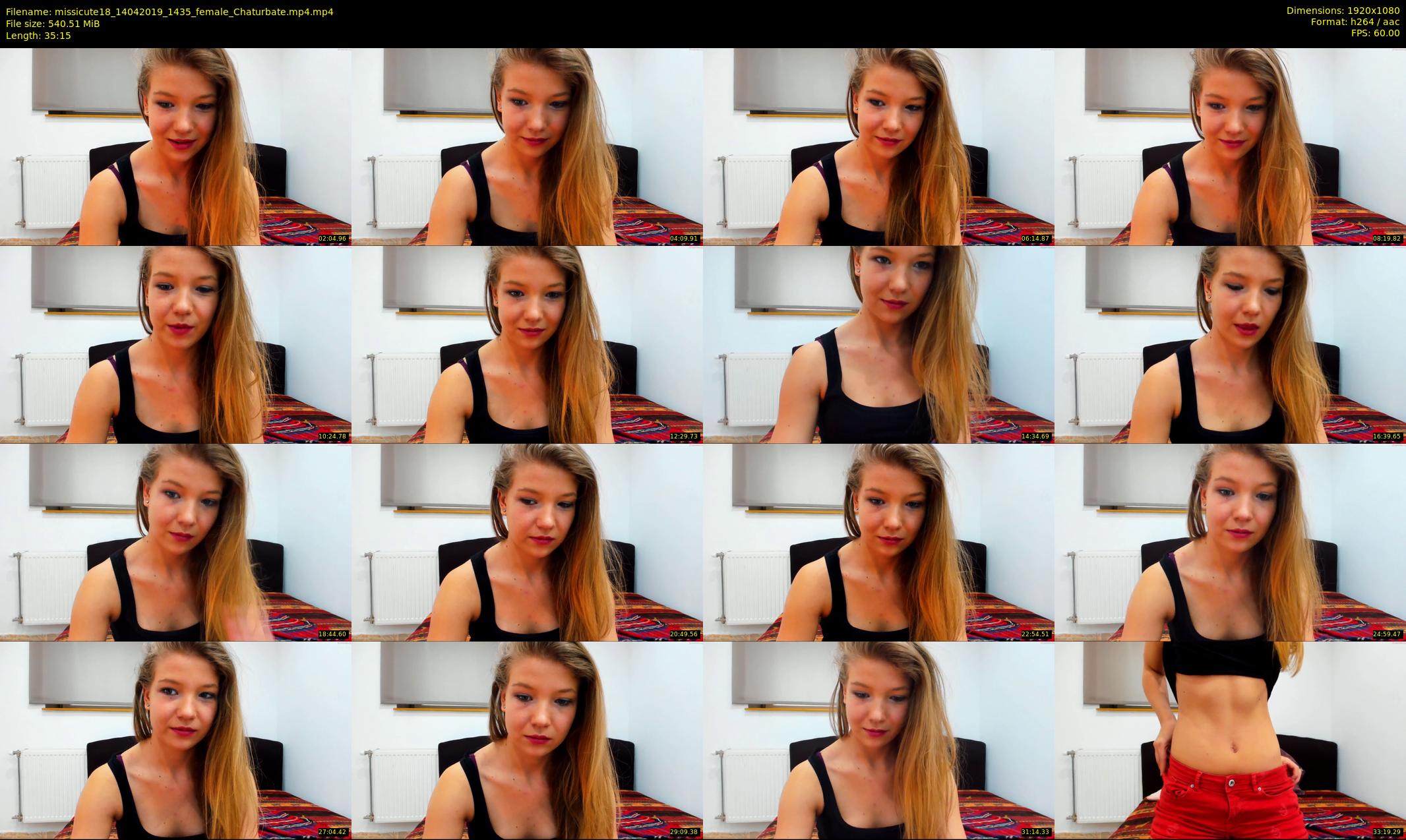missicute18 — 36 minute Chaturbate female cam show recording, 1080p, Apr 14, 2019