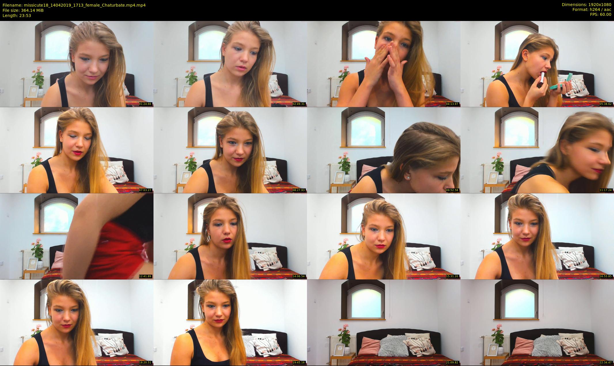 missicute18 — 24 minute Chaturbate female cam show recording, 1080p, Apr 14, 2019