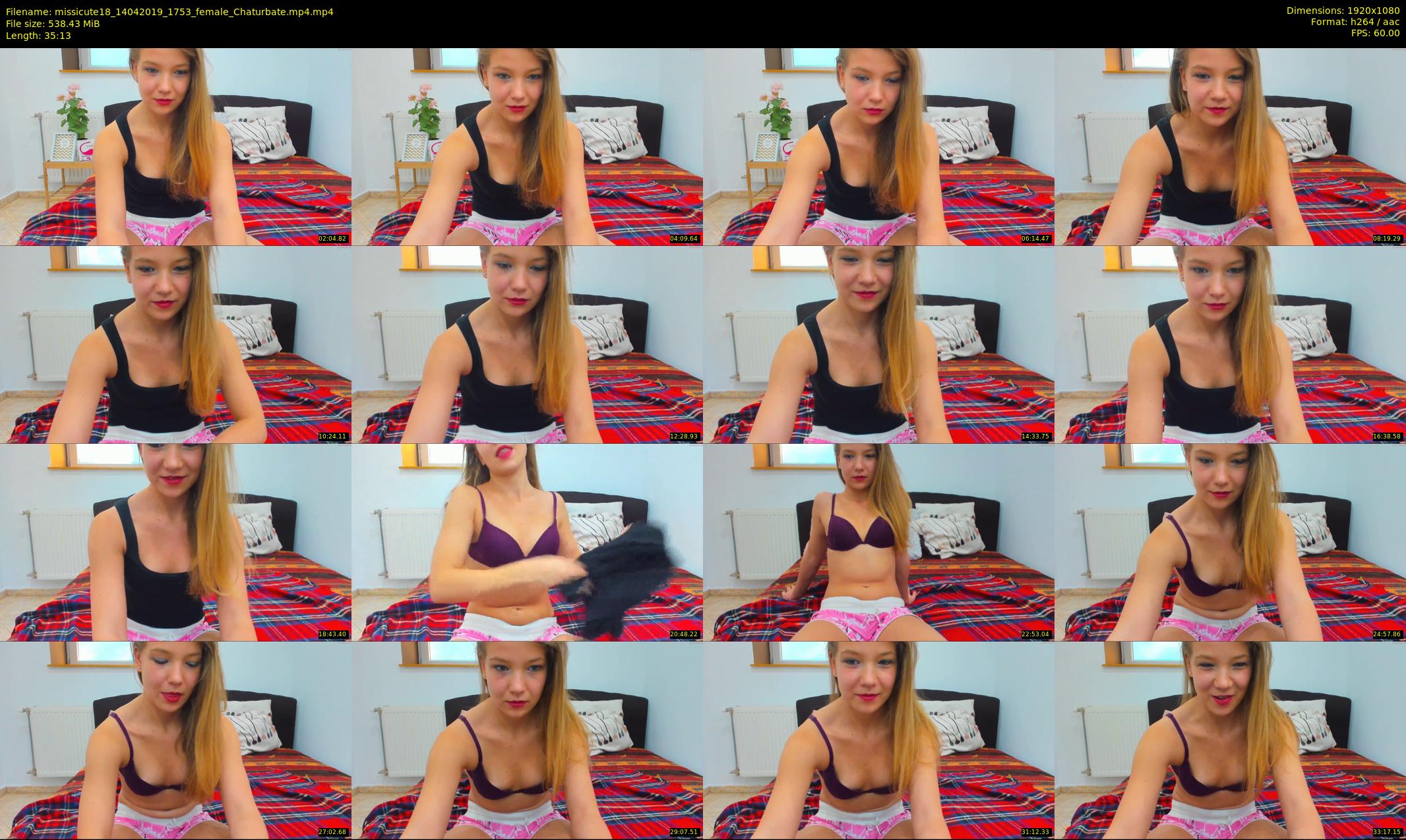 missicute18 — 36 minute Chaturbate female cam show recording, 1080p, Apr 14, 2019