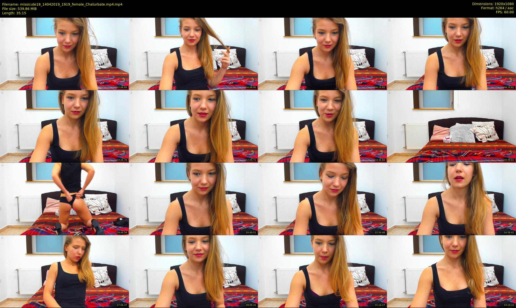missicute18 — 36 minute Chaturbate female cam show recording, 1080p, Apr 14, 2019