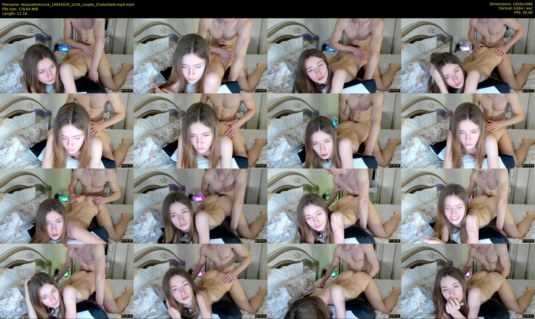oksanafedorova — 12 minute Chaturbate female cam show recording, 1080p, Apr 14, 2019