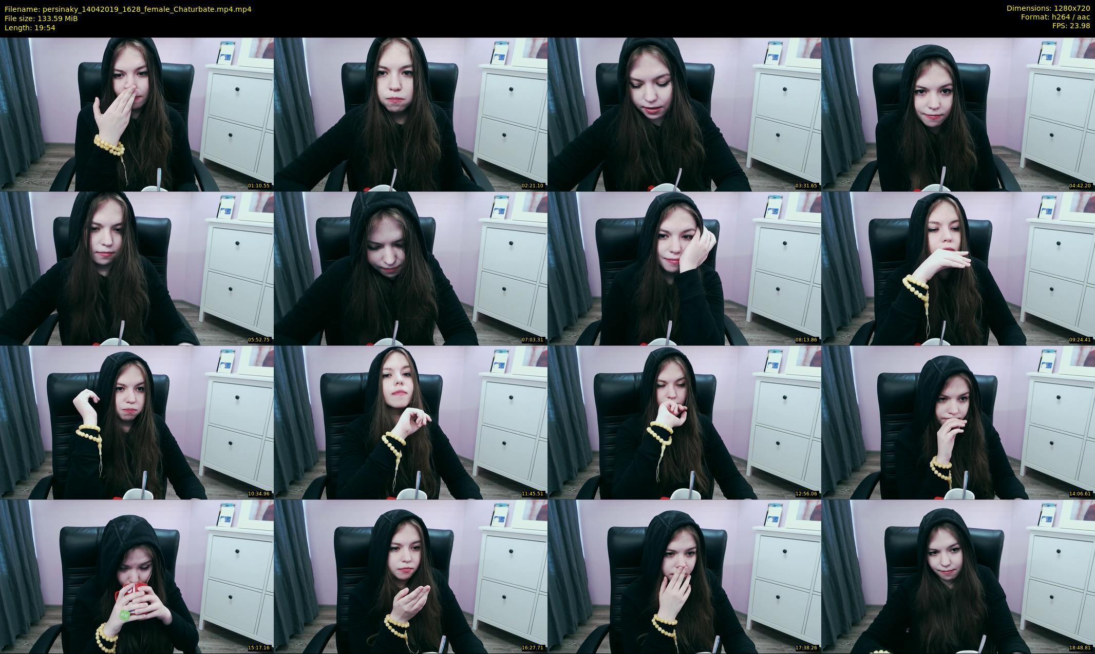 persinaky — 20 minute Chaturbate female cam show recording, 720p, Apr 14, 2019