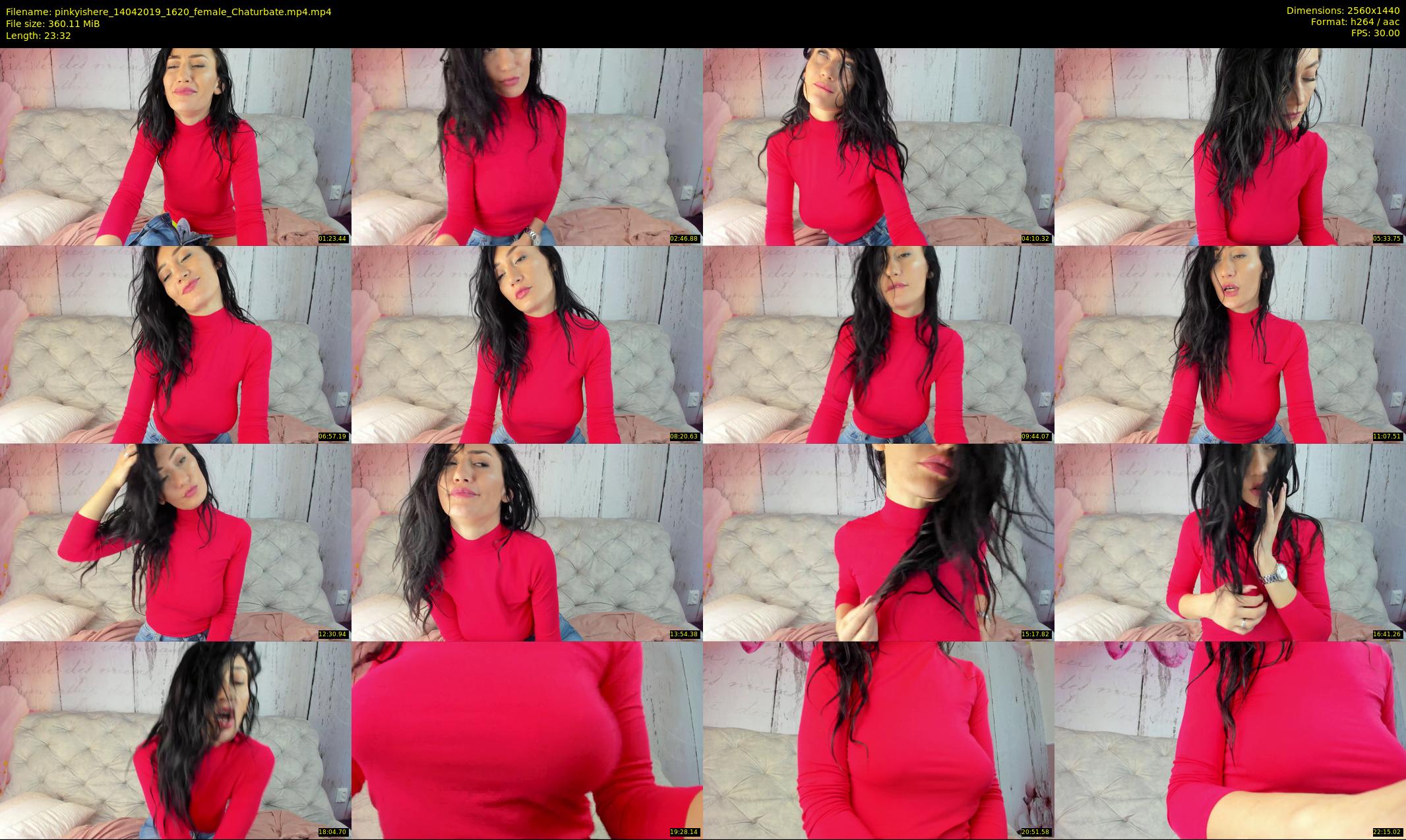 pinkyishere — 24 minute Chaturbate female cam show recording, 1080p, Apr 14, 2019