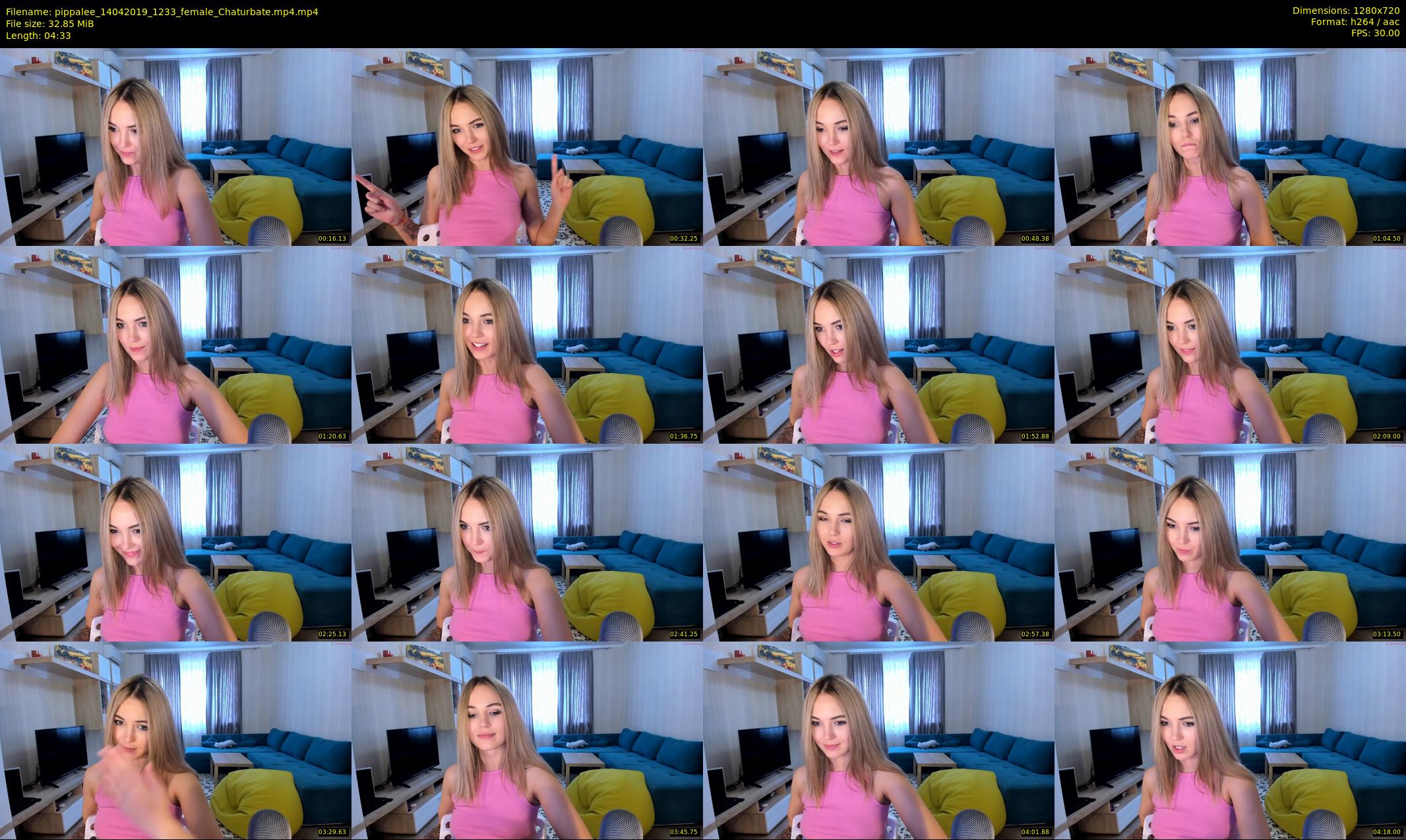 pippalee — 5 minute Chaturbate female cam show recording, 720p, Apr 14, 2019