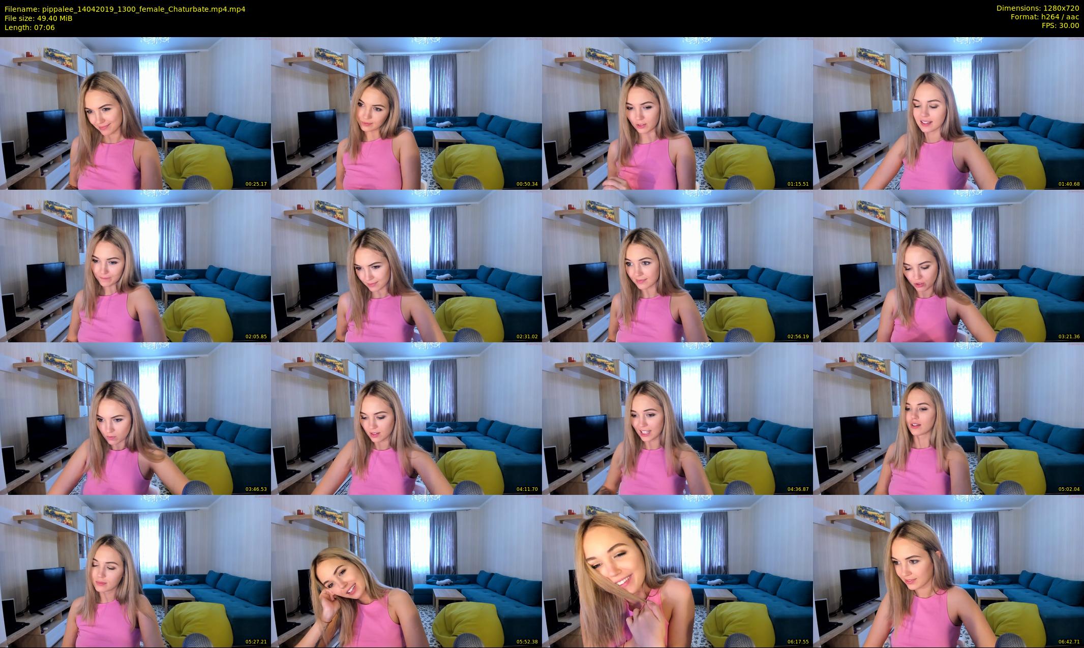 pippalee — 8 minute Chaturbate female cam show recording, 720p, Apr 14, 2019