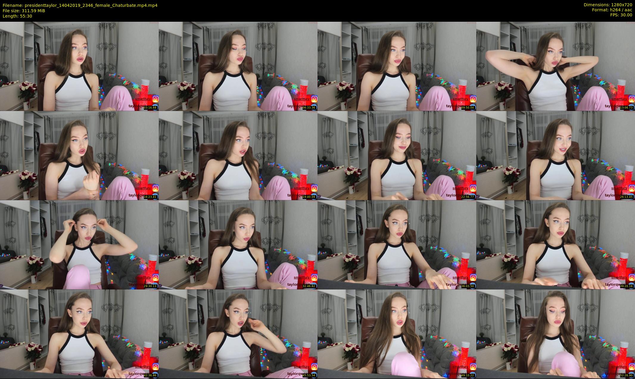 presidenttaylor — 56 minute Chaturbate female cam show recording, 720p, Apr 14, 2019