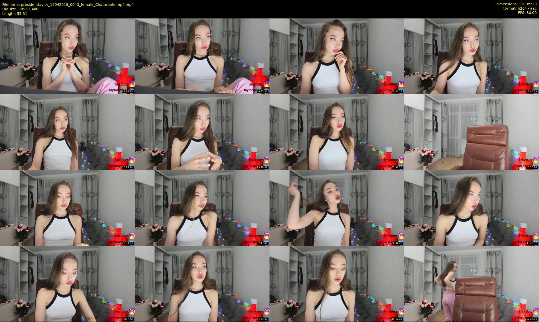 presidenttaylor — 56 minute Chaturbate female cam show recording, 720p, Apr 15, 2019