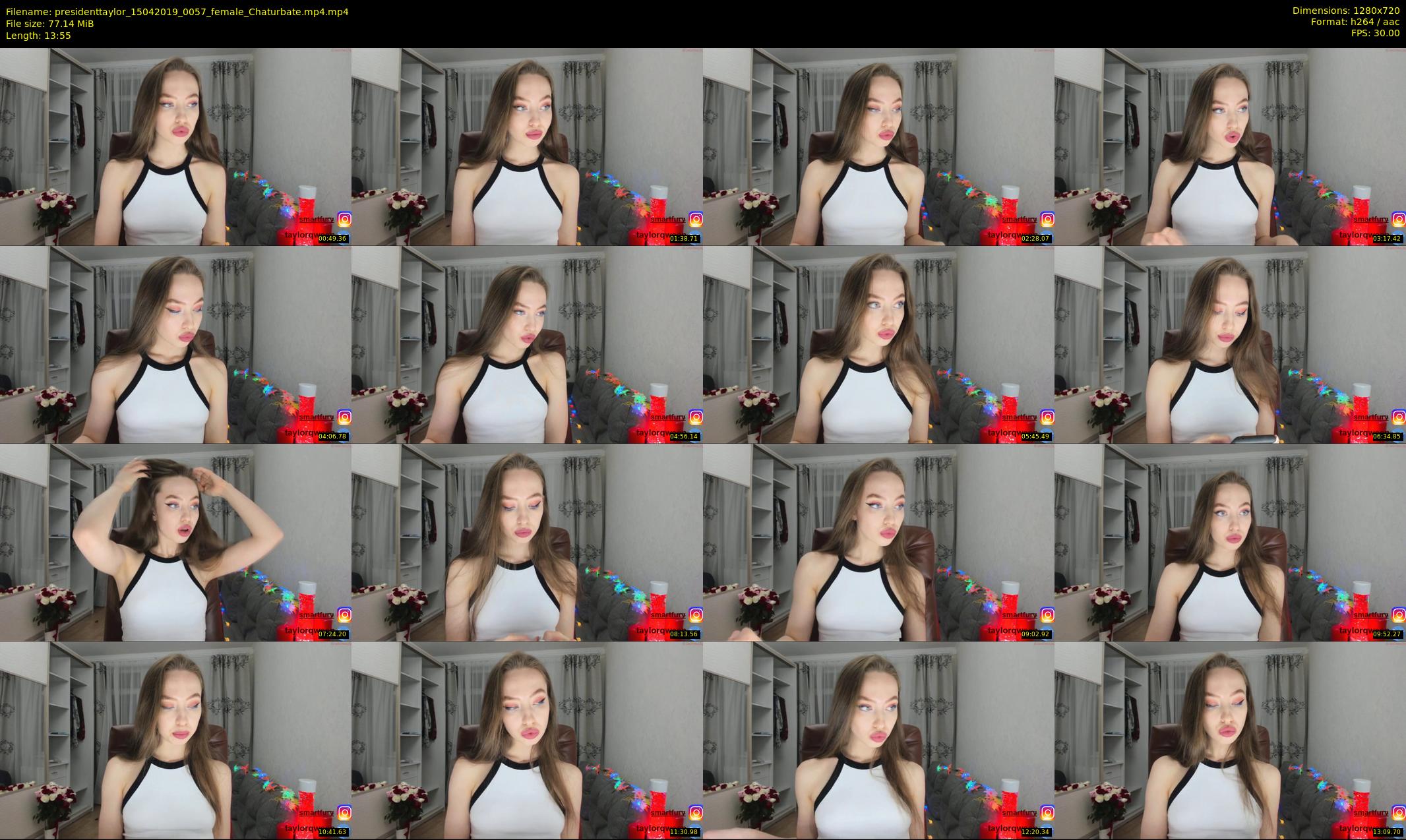 presidenttaylor — 14 minute Chaturbate female cam show recording, 720p, Apr 15, 2019