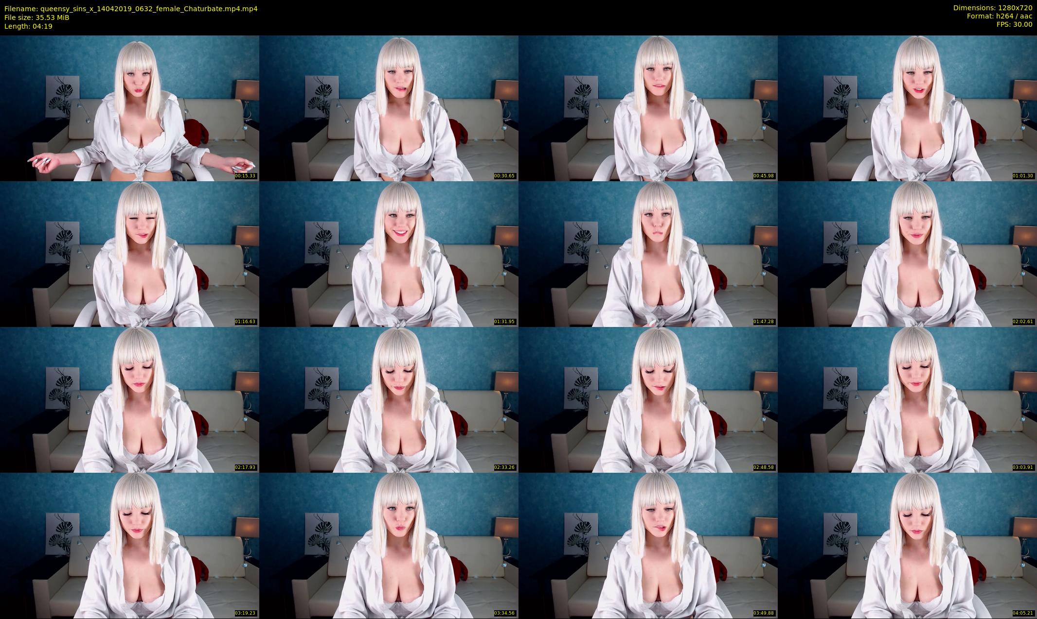 queensy_sins_x — 5 minute Chaturbate female cam show recording, 720p, Apr 14, 2019